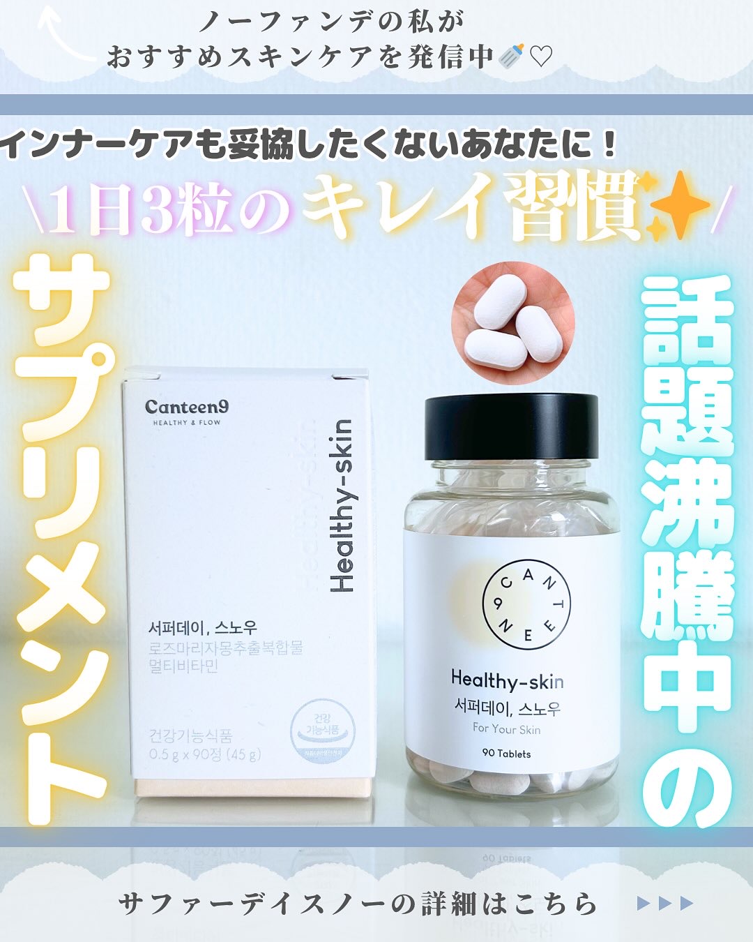 サファーデイ スノー/canteen9/美容サプリメントを使ったクチコミ（1枚目）