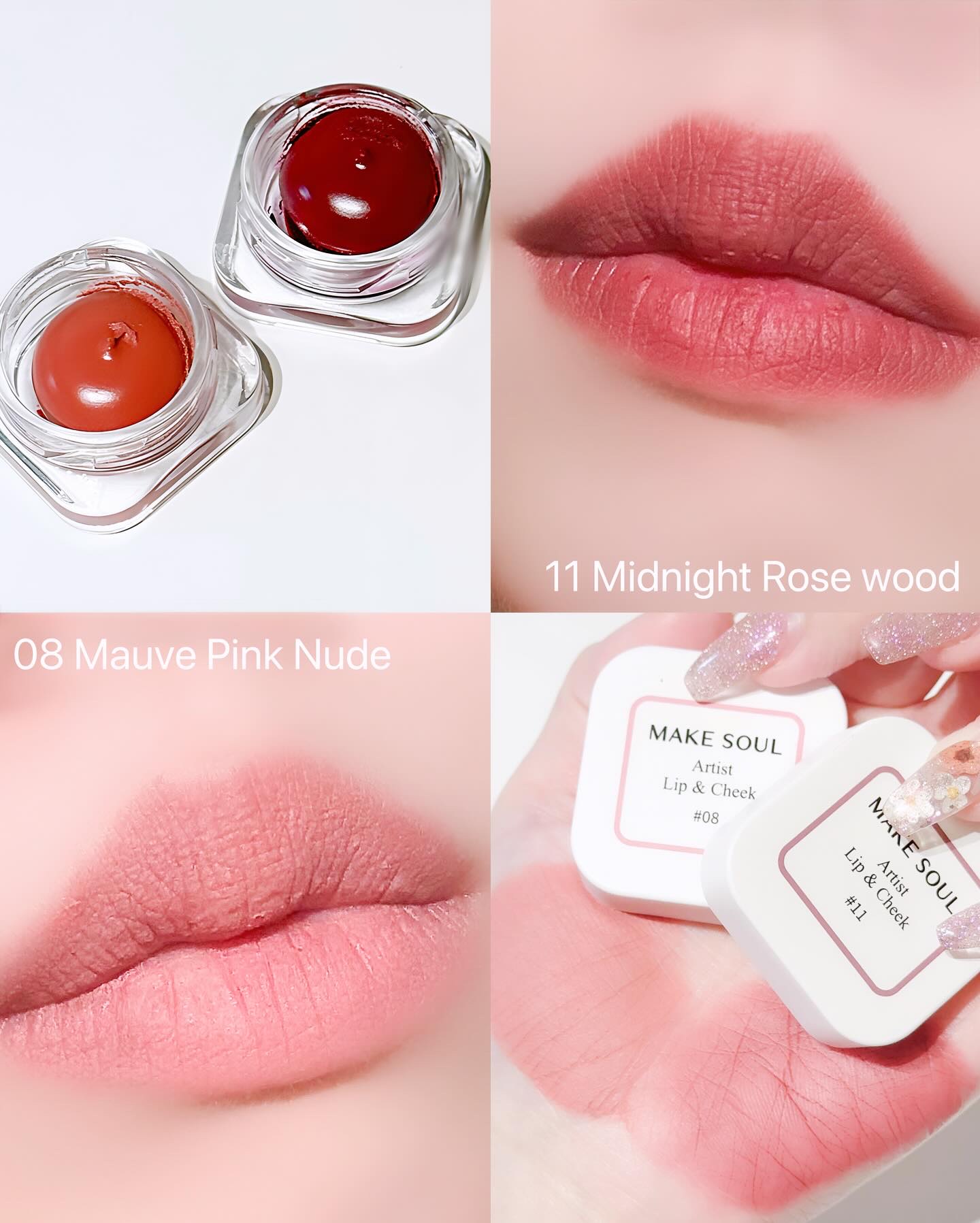 Artist Lip&Cheek 08. Mauve Pink Nude/MAKE SOUL/ジェル・クリームチークを使ったクチコミ（2枚目）