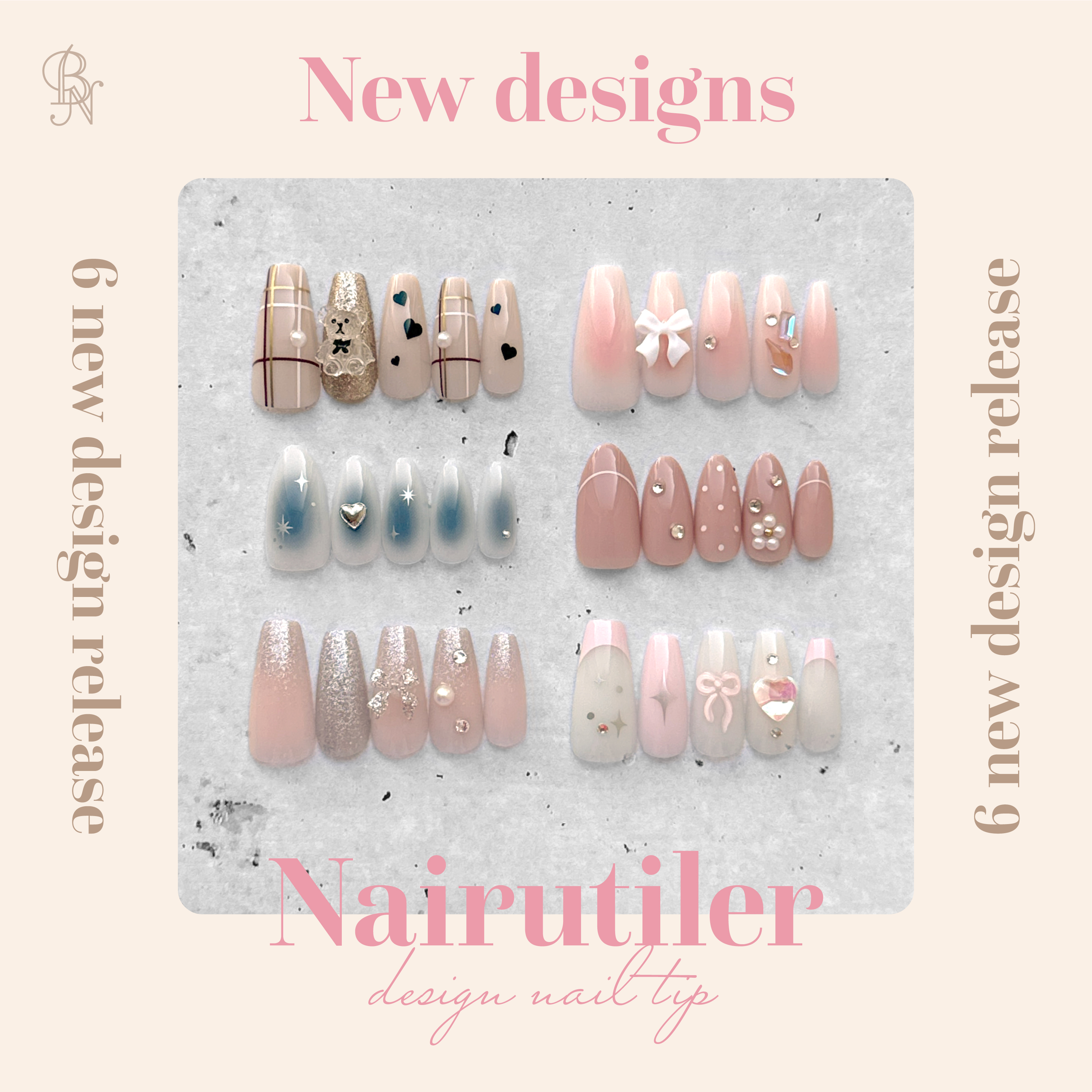 Nairutiler ネイルティア　ネイルチップ/ビー・エヌ/ネイルチップ・パーツを使ったクチコミ（1枚目）