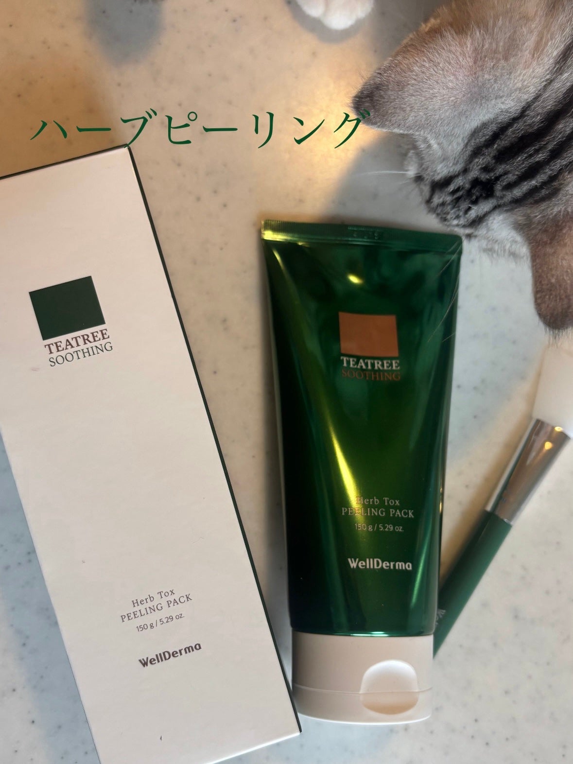 ティーツリーハーブピーリングパック/WellDerma/洗い流すパック・マスクを使ったクチコミ(1枚目)