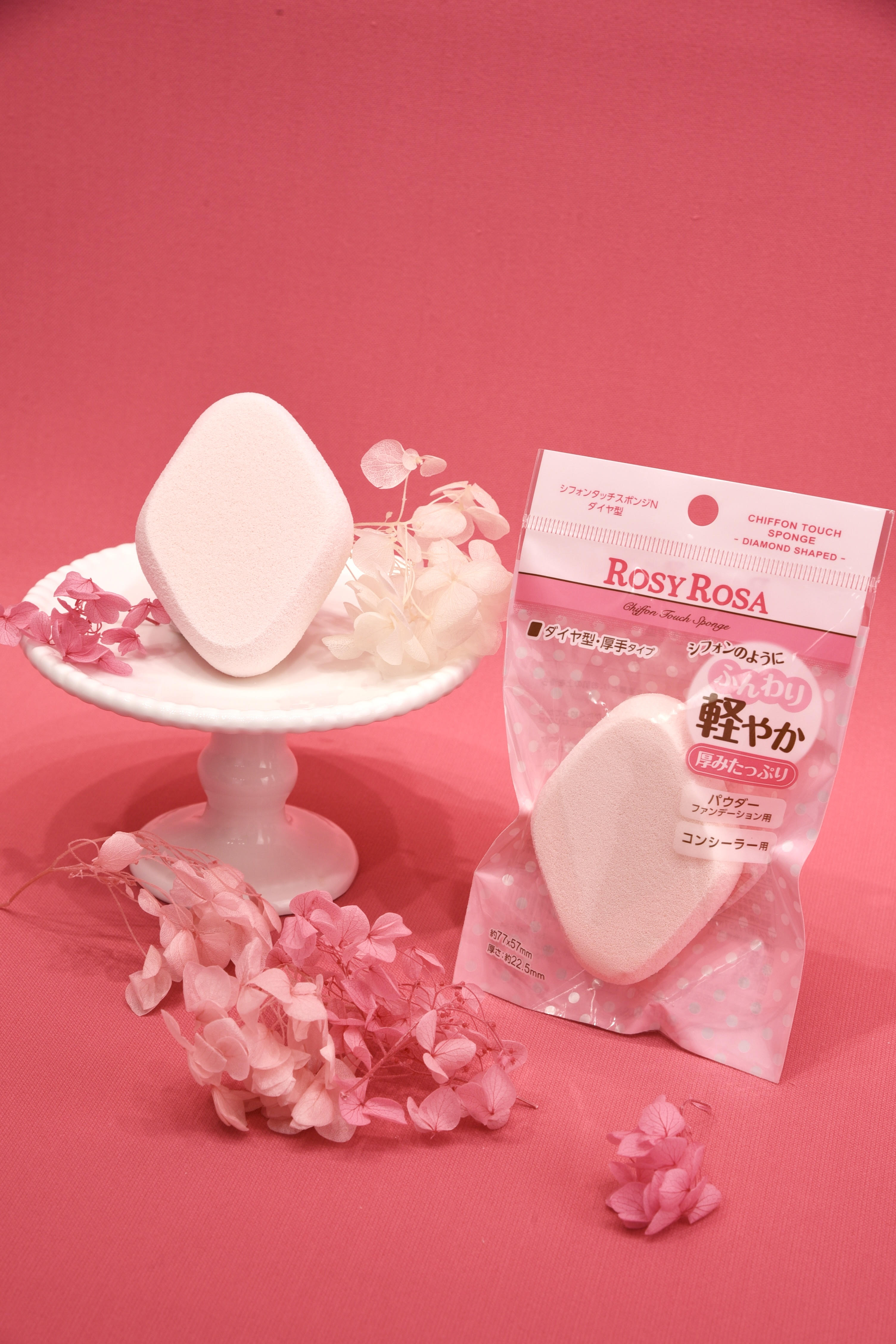 シフォンタッチスポンジN ダイヤ型/ロージーローザ/パフ・スポンジを使ったクチコミ（1枚目）