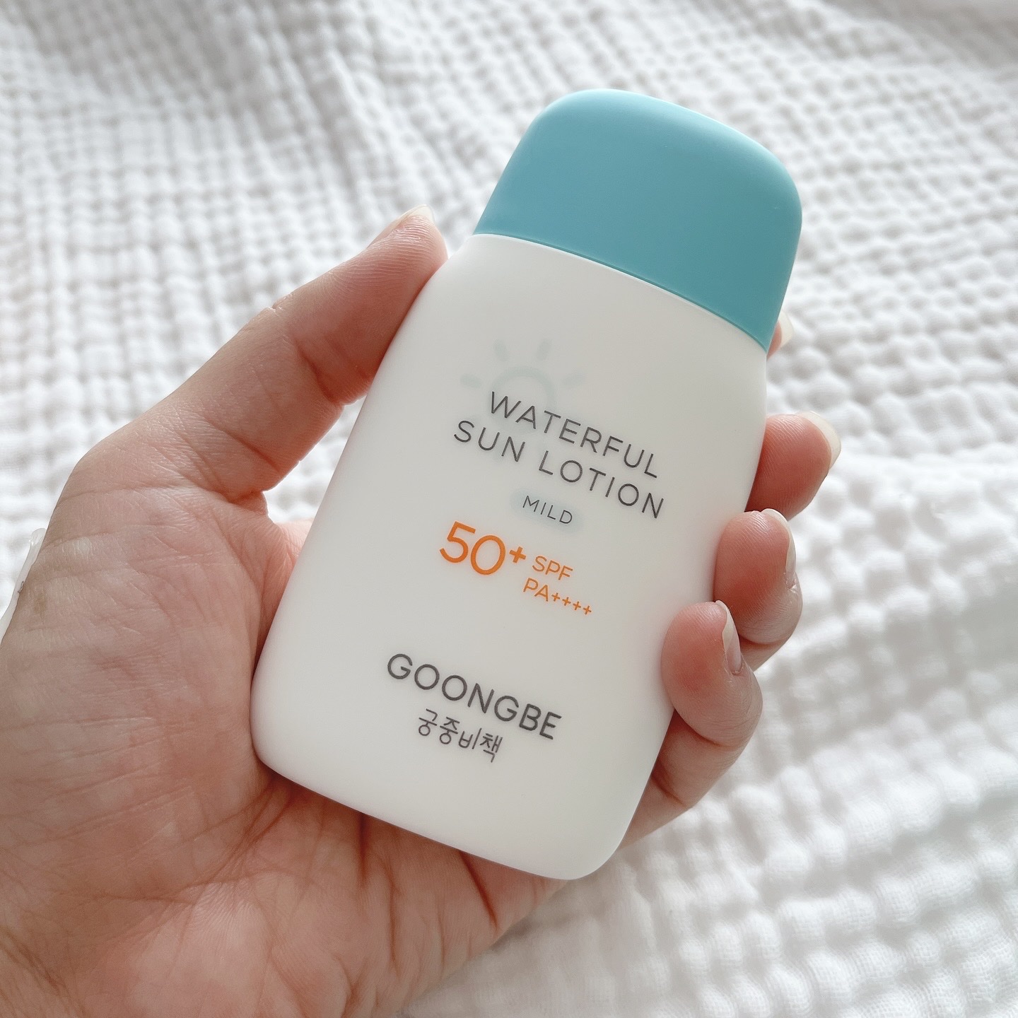 ウォータフルサンローションマイルド/GOONGBE/日焼け止め・UVケアを使ったクチコミ（1枚目）