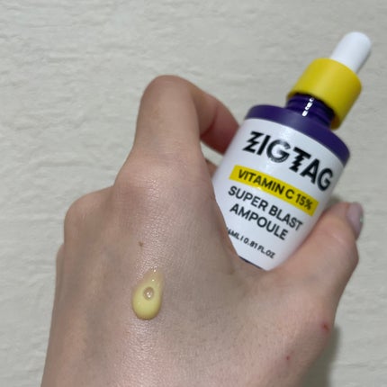 ビタミンC15%スーパーブラストアンプル/ZIGTAG/美容液を使ったクチコミ(2枚目)
