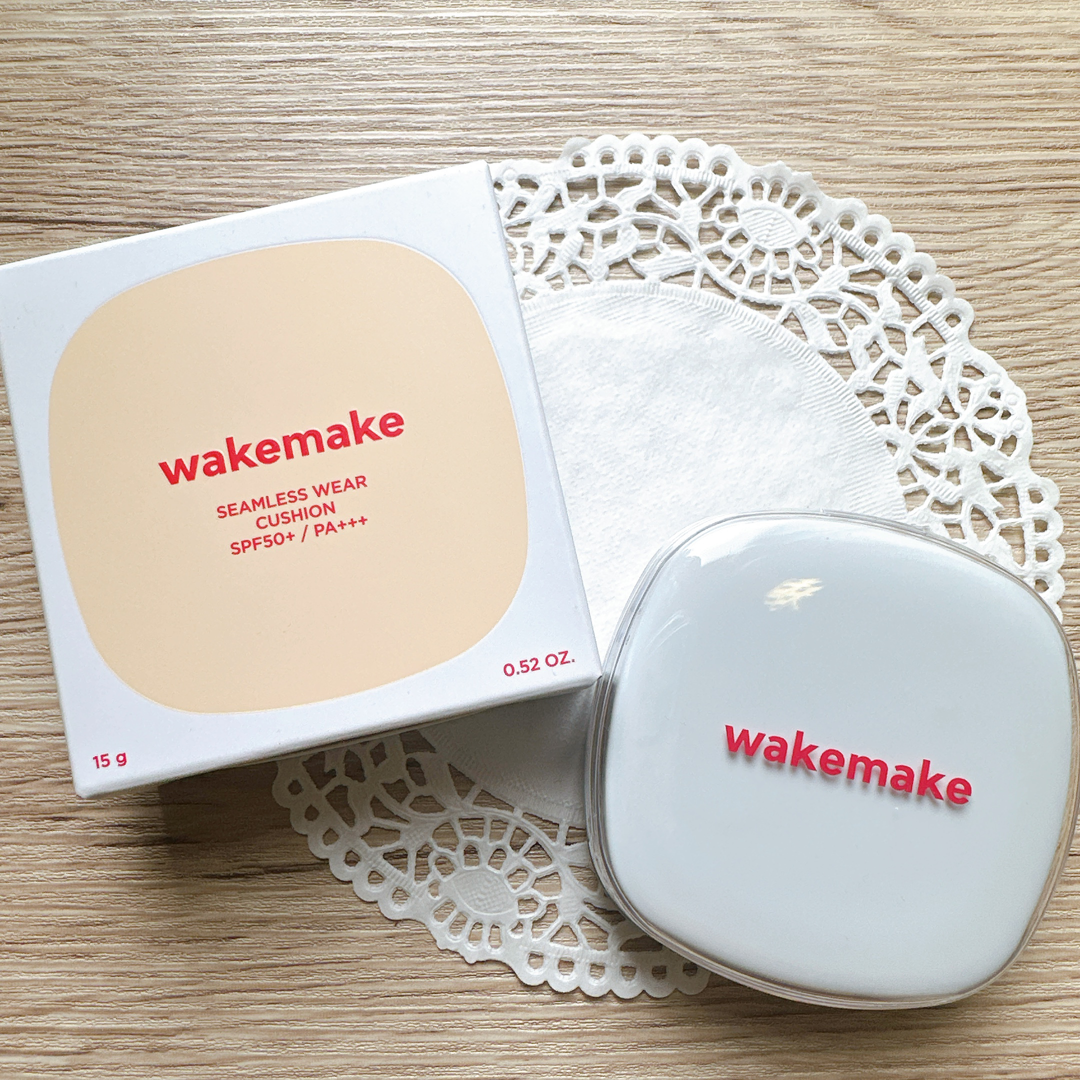 シームレスウェアクッション/wakemake/クッションファンデーションを使ったクチコミ（2枚目）