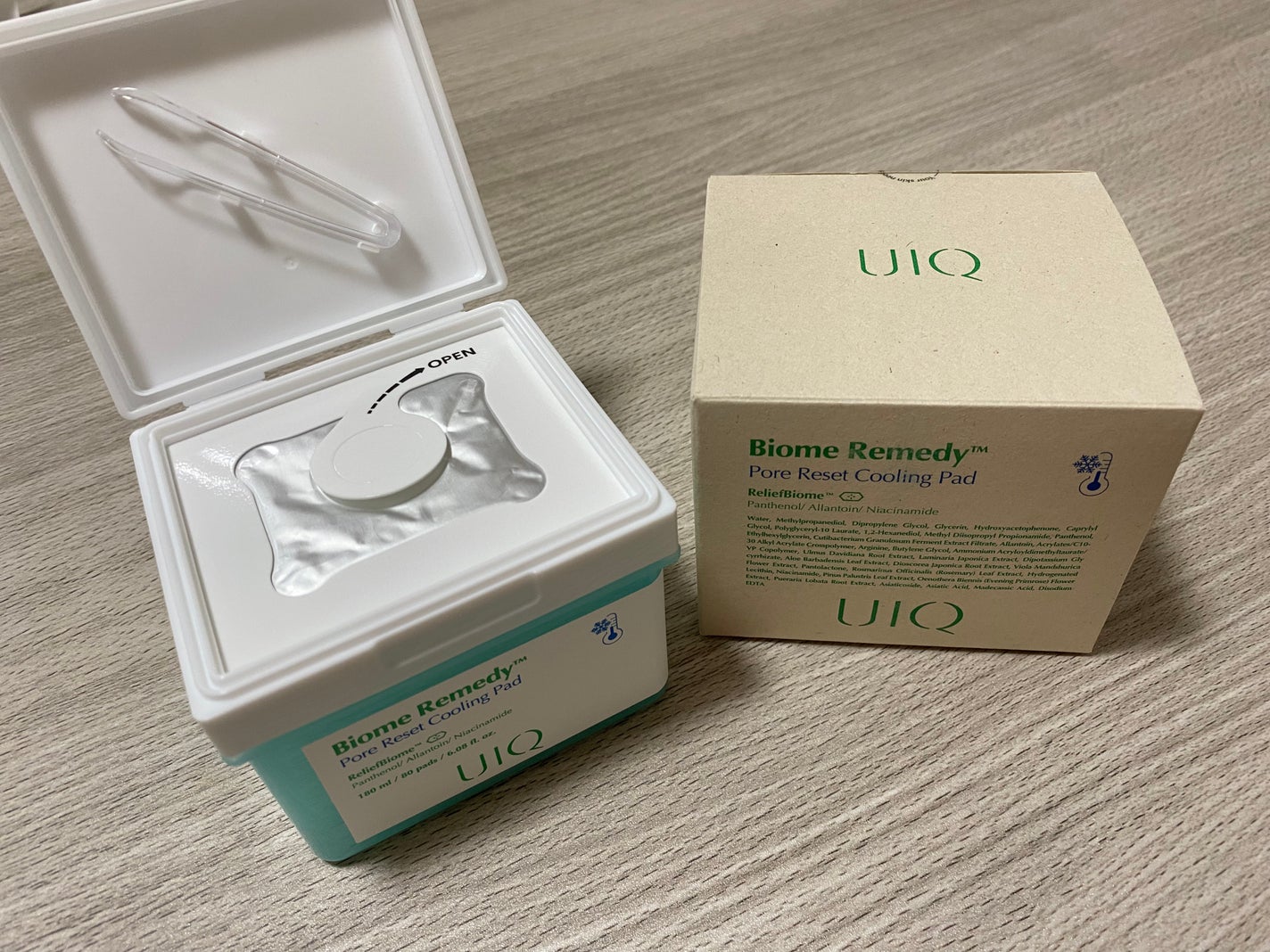 バイオームレメディポアリセットクーリングパッド/UIQ/トナーパッドを使ったクチコミ(1枚目)