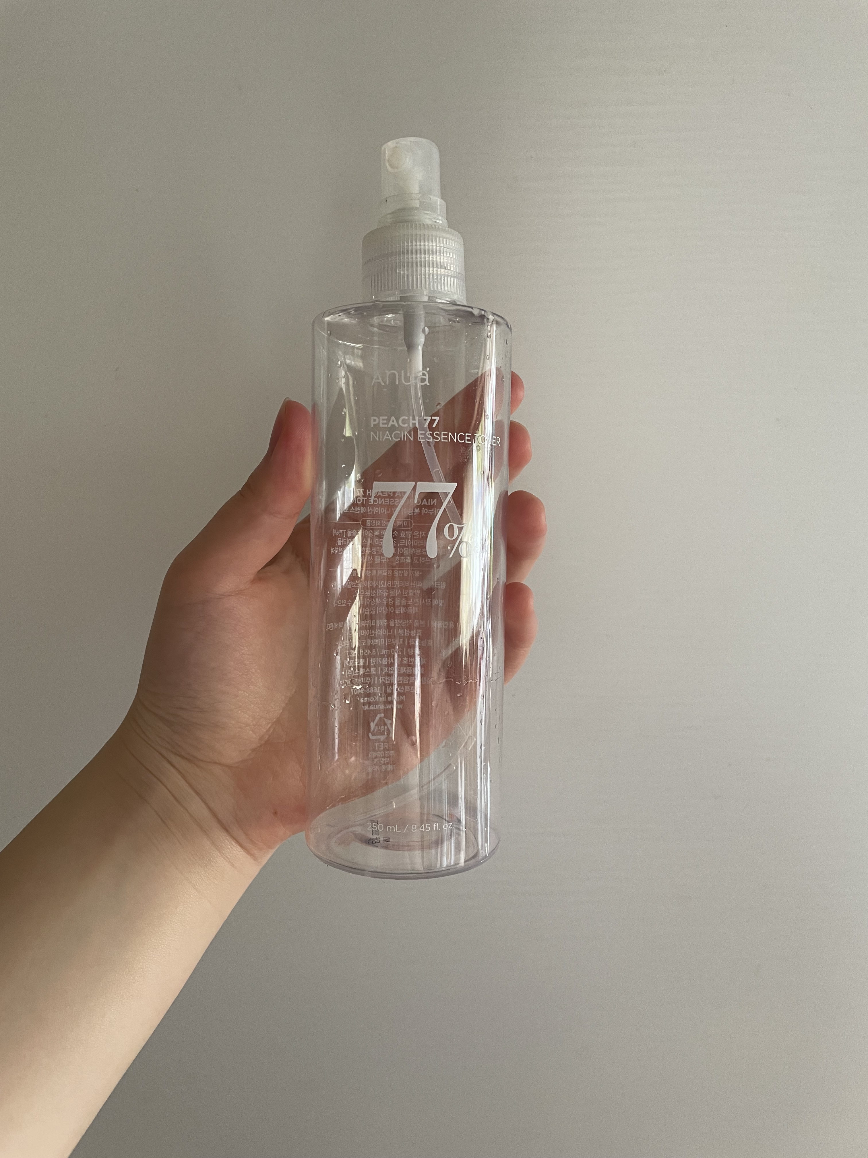 桃77％ナイアシンエッセンストナー 250ml/Anua/化粧水を使ったクチコミ（3枚目）