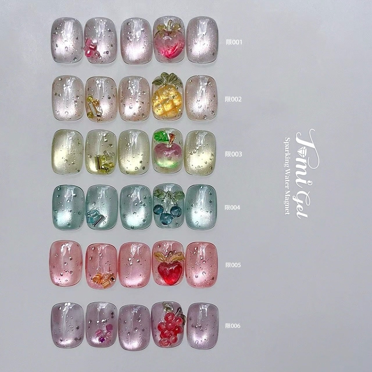 #マグネットネイル,#きらきらネイル,#ぷっくりネイル,#フルーツネイル,#夏ネイル,#バブルネイル,#気泡ネイル,#果物ネイル,#泡ネイル,#ビーズネイル,#セルフネイル,#大人可愛いネイルのネイルデザイン