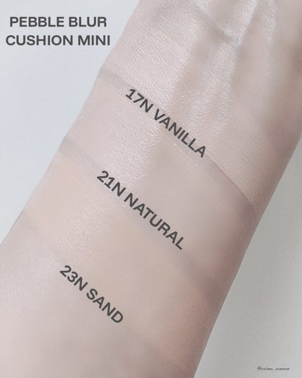 Pebble Blur Cushion (mini)/EITHER&/クッションファンデーションを使ったクチコミ(7枚目)