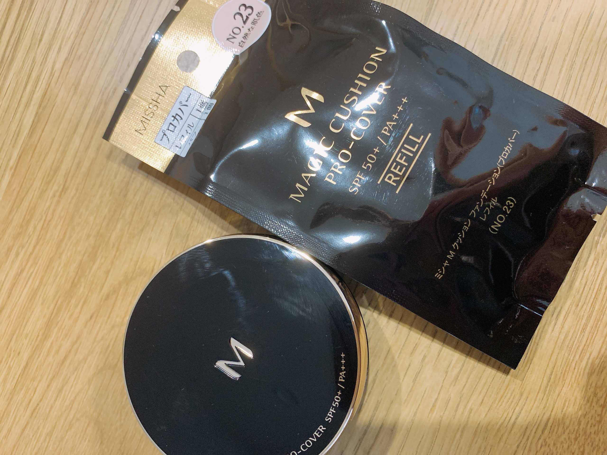 M クッション ファンデーション(プロカバー)/MISSHA/クッションファンデーションを使ったクチコミ（1枚目）