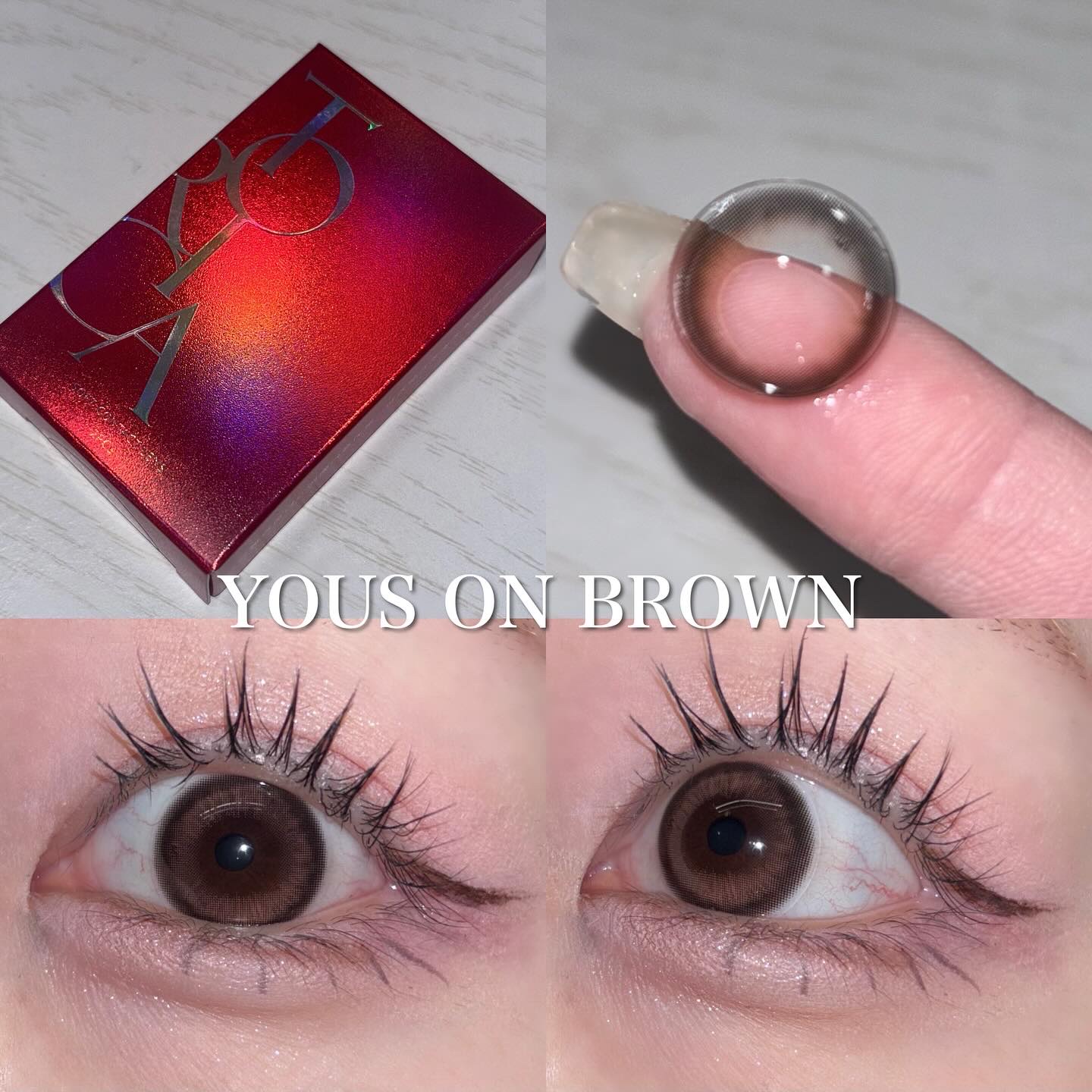 YOUS ON/トリカ/ワンデー（１DAY）カラコンを使ったクチコミ（3枚目）