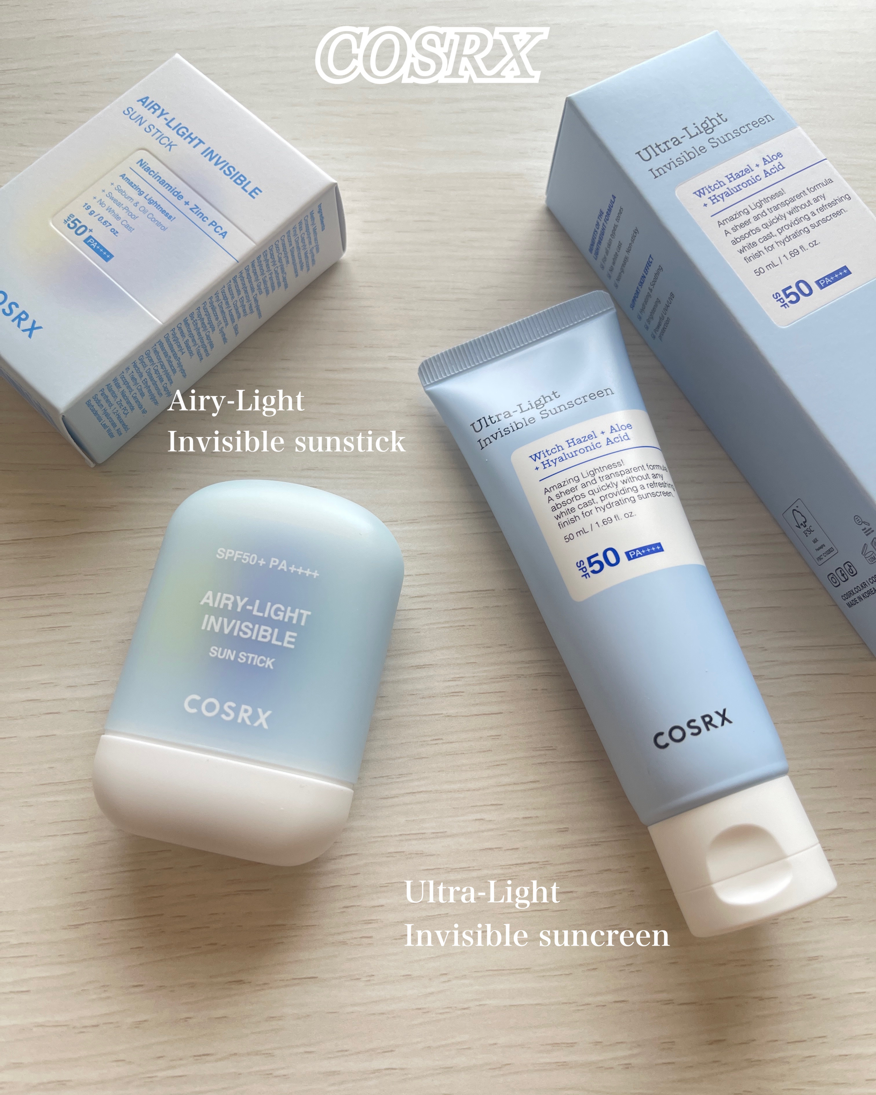 ウルトラライト透明UVクリーム/COSRX/日焼け止めクリームを使ったクチコミ（1枚目）