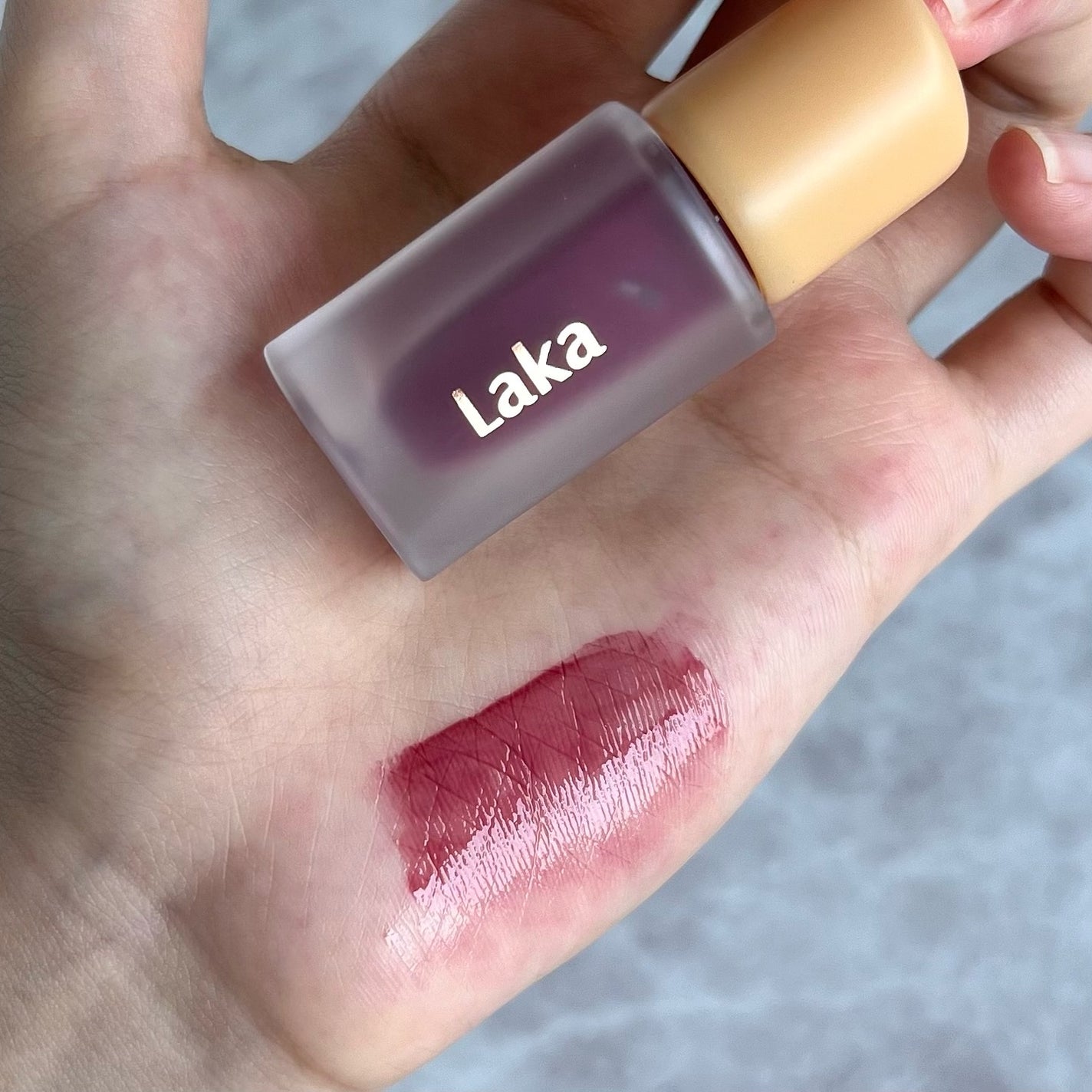 フルーティーグラムティント/Laka/リップティントを使ったクチコミ(4枚目)