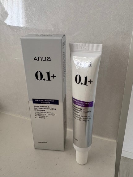 レチノール 0.1 カフェイン リバイタライジング アイクリーム/Anua/アイケア・アイクリームを使ったクチコミ(1枚目)
