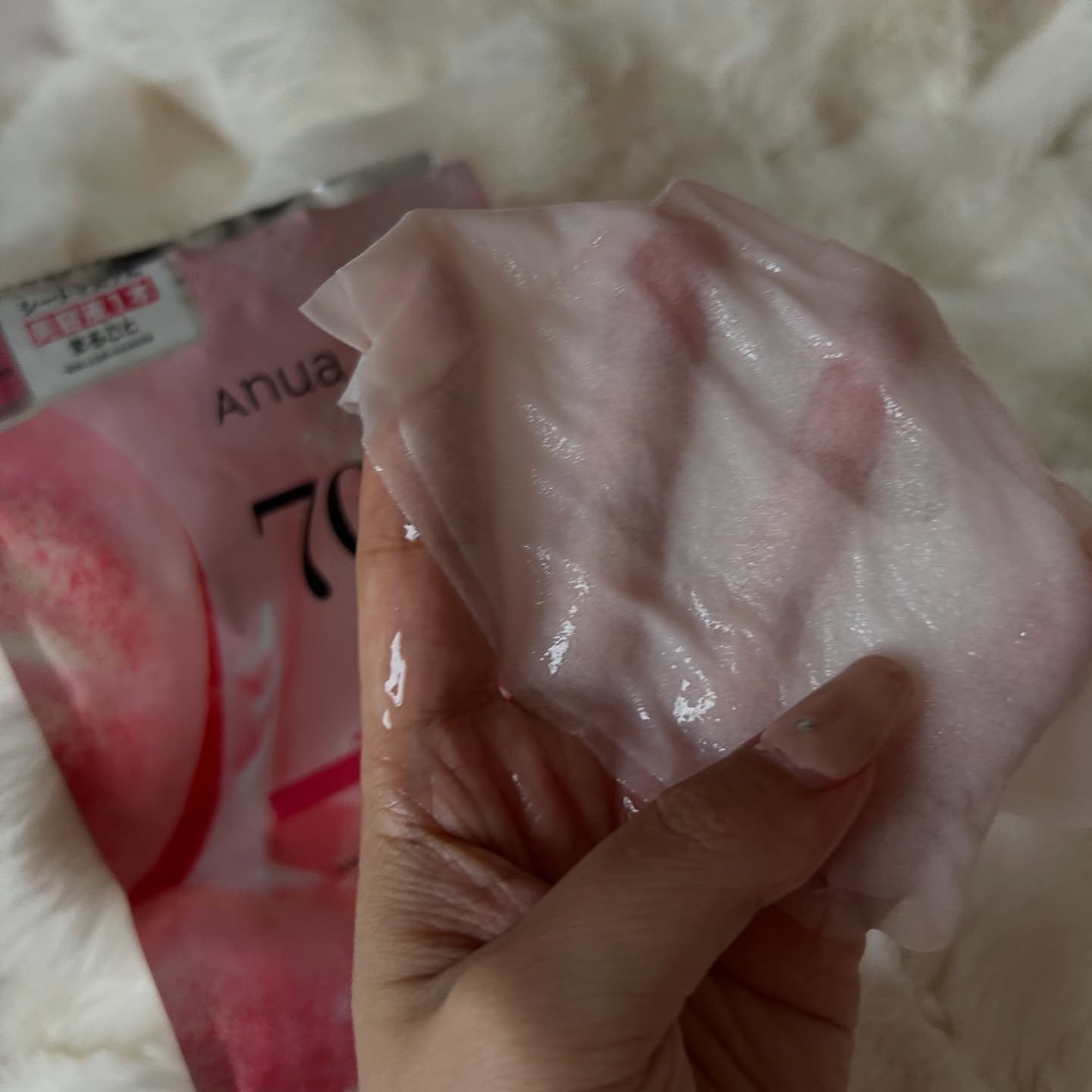 桃70％ナイアシンシートマスク/Anua/シートマスク・パックを使ったクチコミ（3枚目）