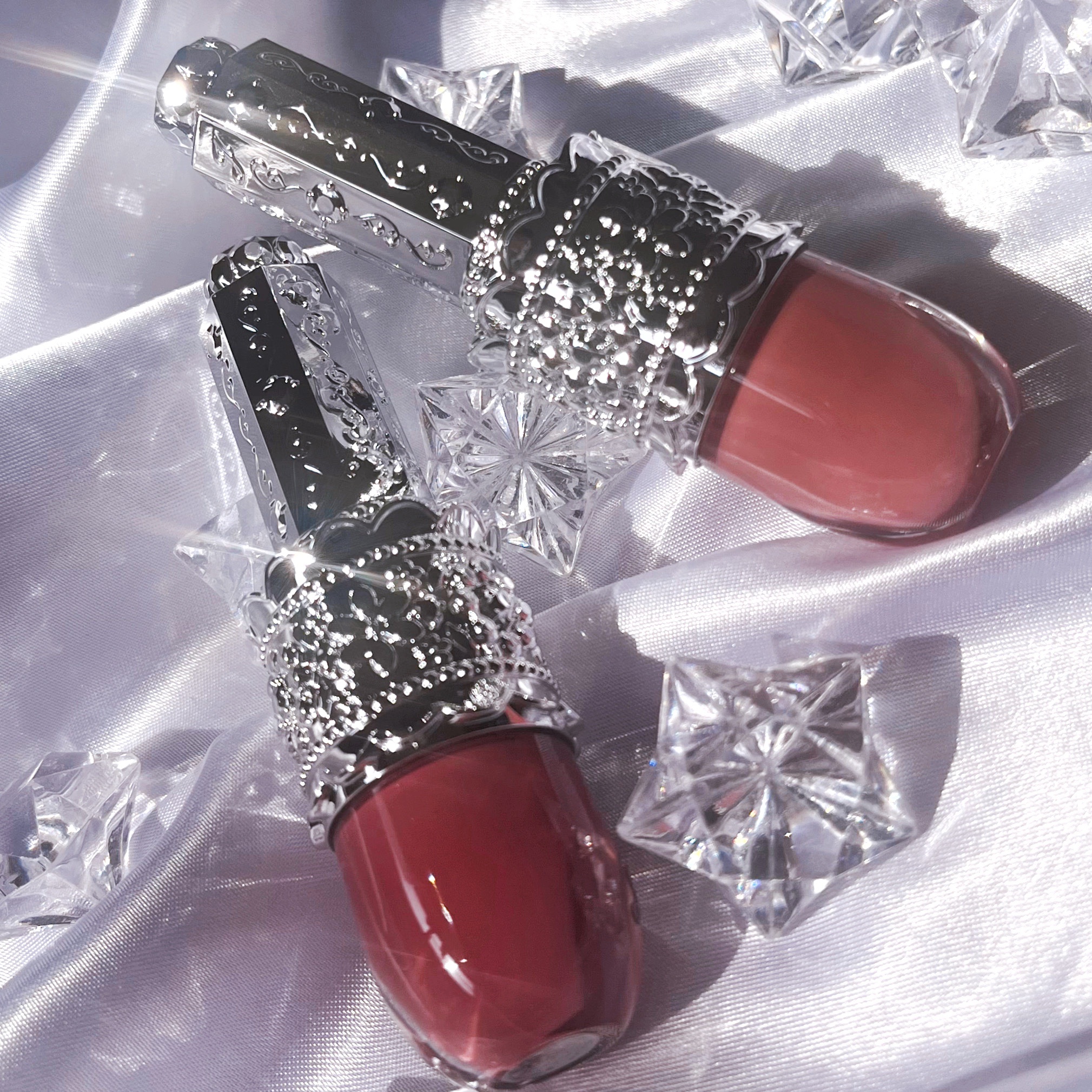 リップラッカー　ブルーミングガーランド/JILL STUART/口紅を使ったクチコミ（2枚目）