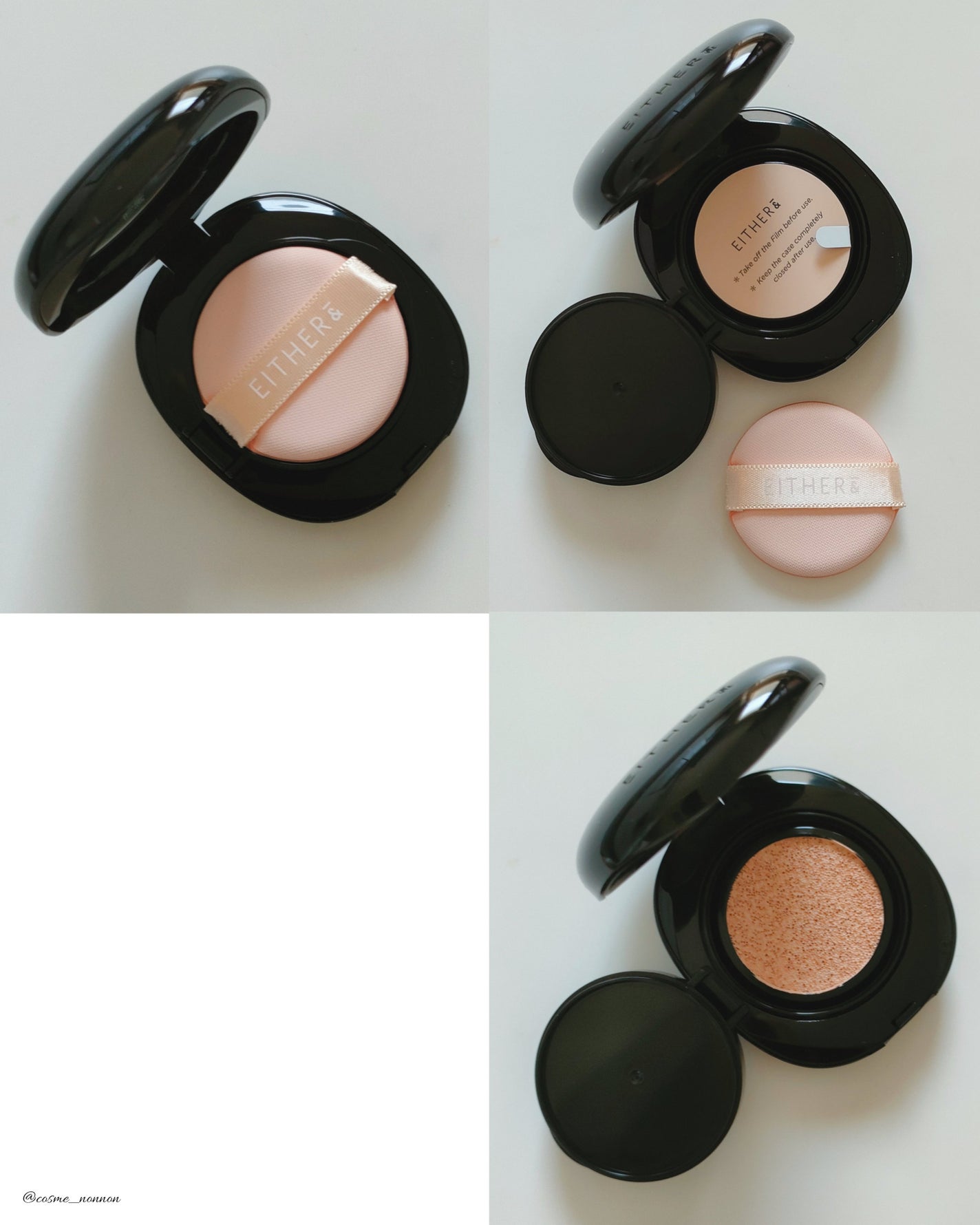 Pebble Blur Cushion (mini)/EITHER&/クッションファンデーションを使ったクチコミ(4枚目)