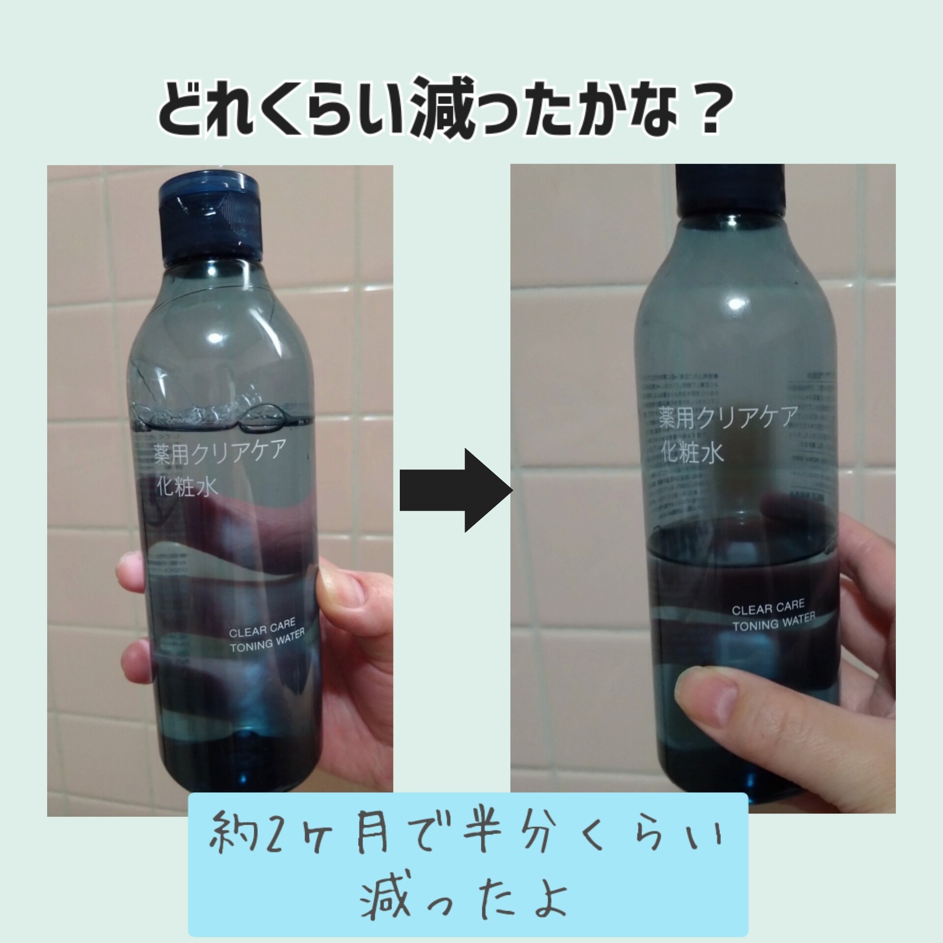薬用クリアケア化粧水/無印良品/化粧水を使ったクチコミ（2枚目）