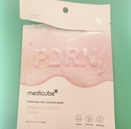 PDRNピンクビタコーティングマスク/MEDICUBE/シートマスク・パックを使ったクチコミ(1枚目)