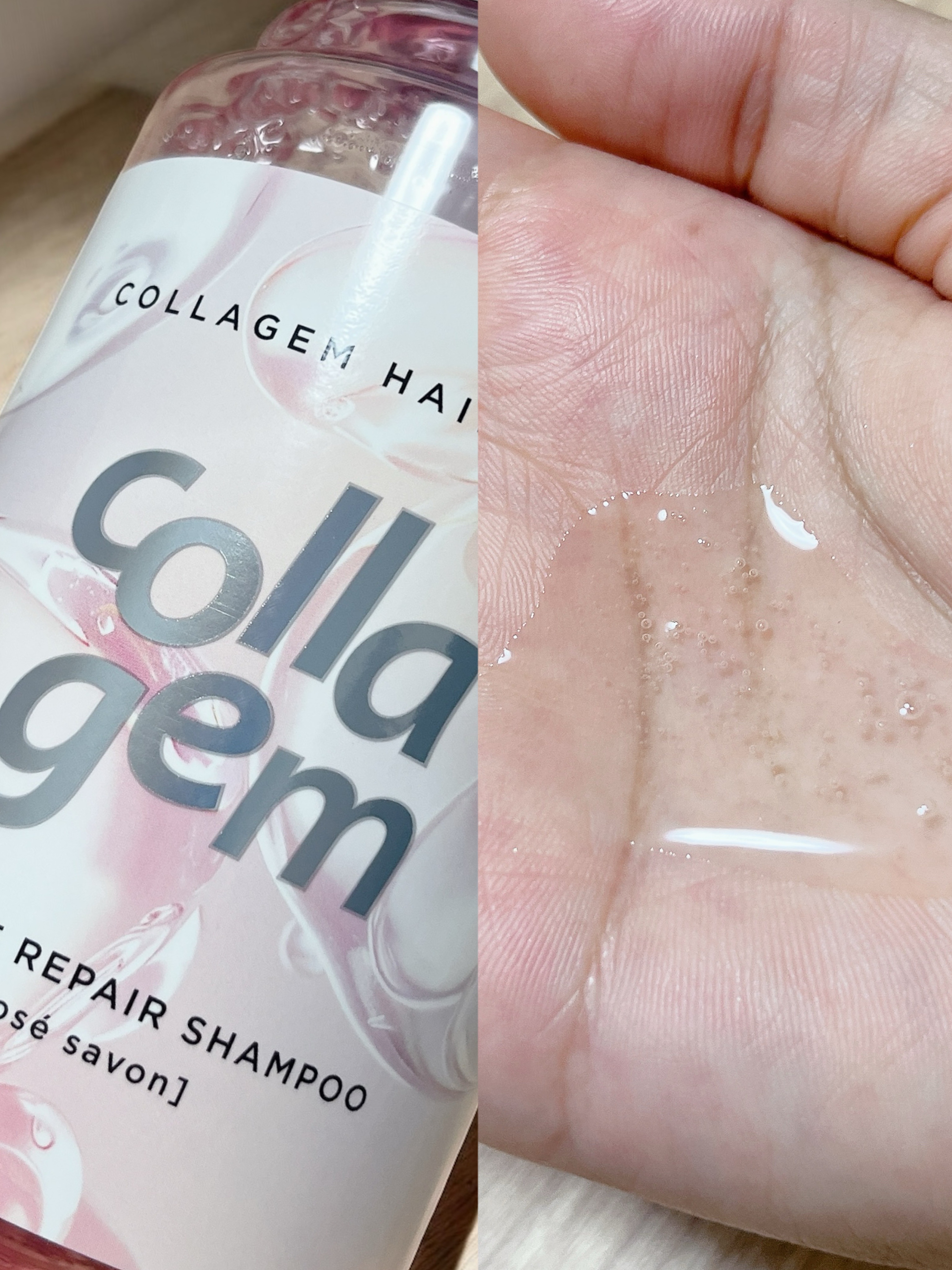 コラジェム モイスチャーリペアシャンプー/トリートメント/collagem/市販シャンプーを使ったクチコミ（2枚目）