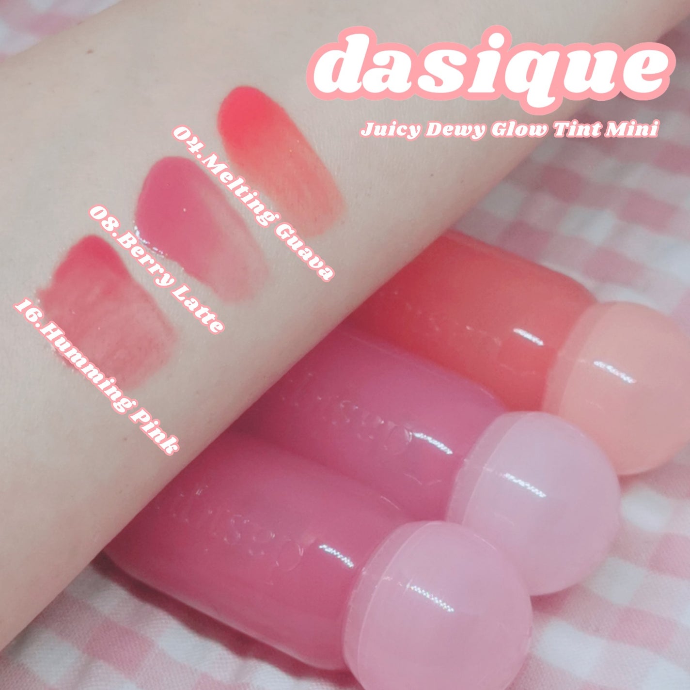 ジューシーデューイグロウティント/dasique/リップティントを使ったクチコミ(2枚目)