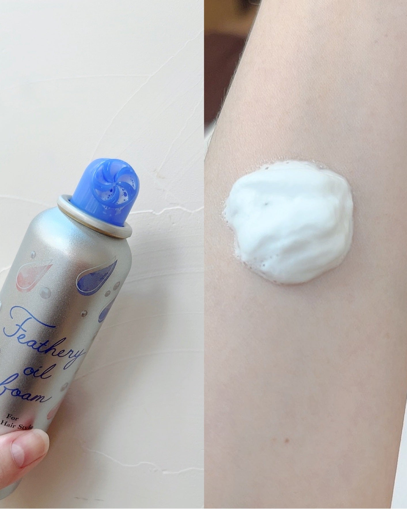 ミーアンドハー フェザリーオイルフォーム /Me&Her/ヘアムースを使ったクチコミ(2枚目)