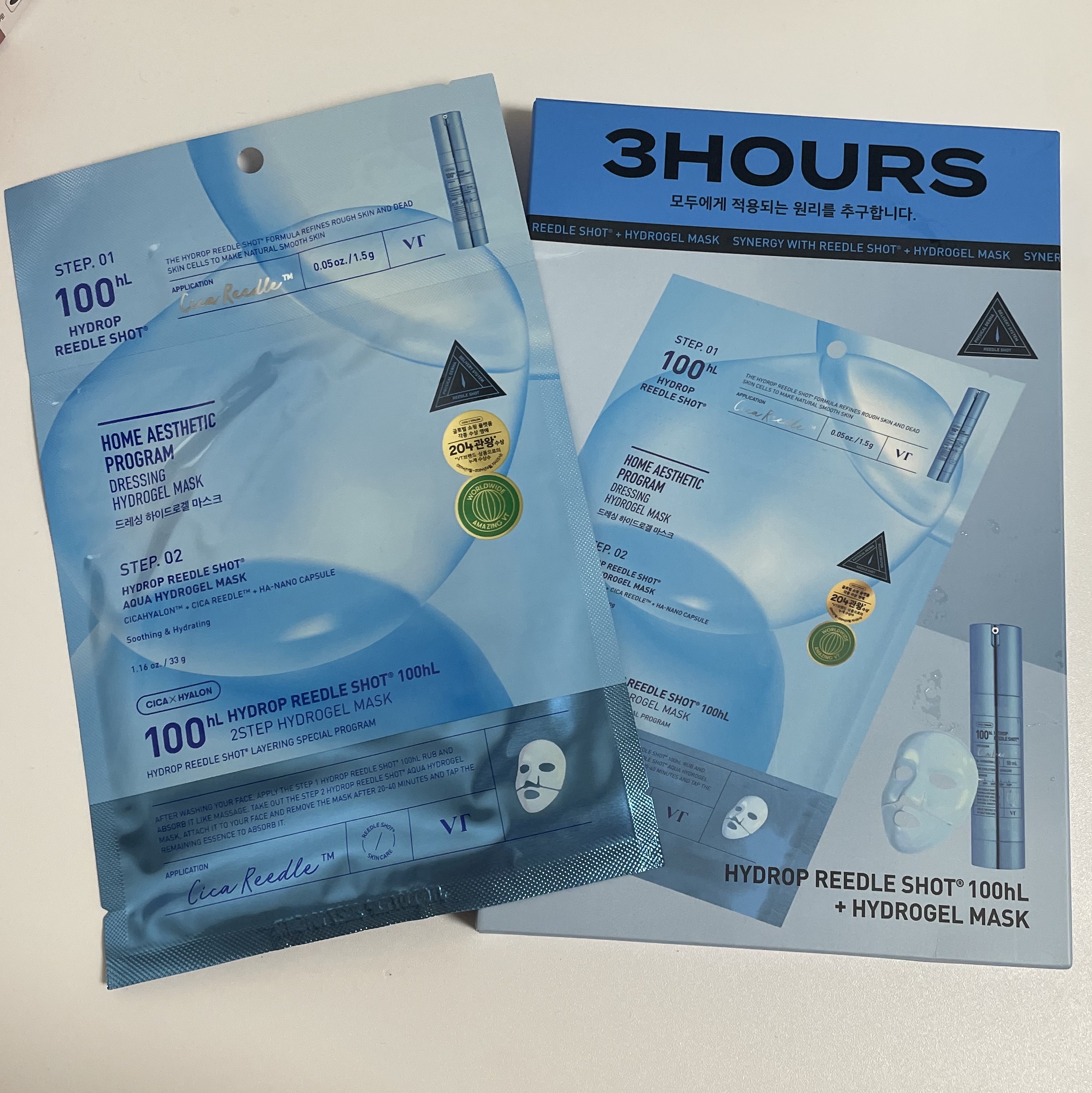 ハイドロップリードルS 100hL 2ステップハイドロゲルマスク/VT/シートマスク・パックを使ったクチコミ（1枚目）