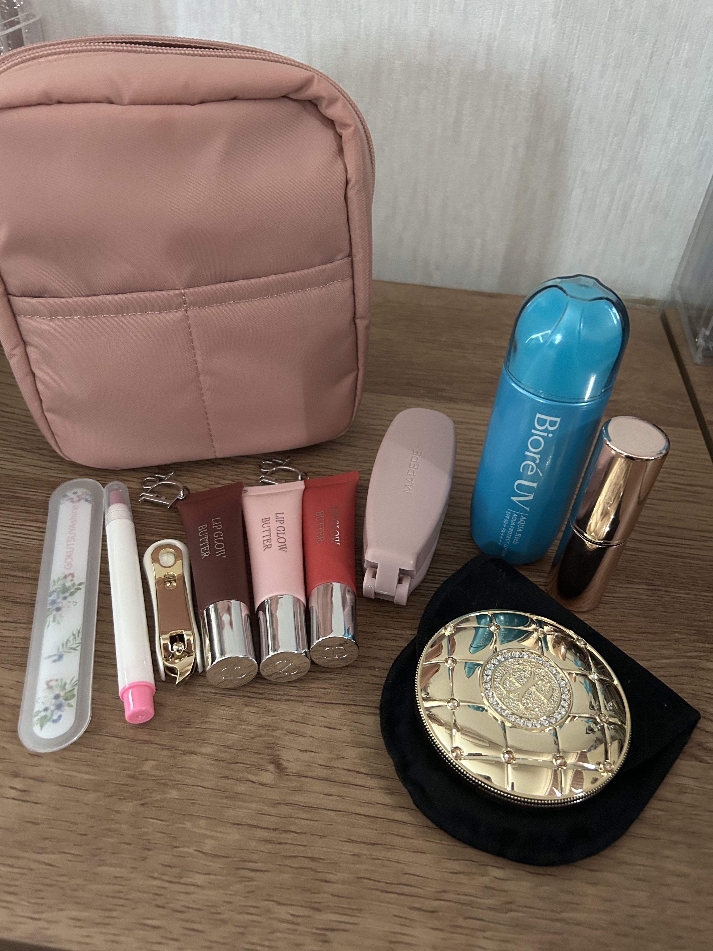 ナイロンメイクポーチ/無印良品/化粧ポーチを使ったクチコミ（1枚目）