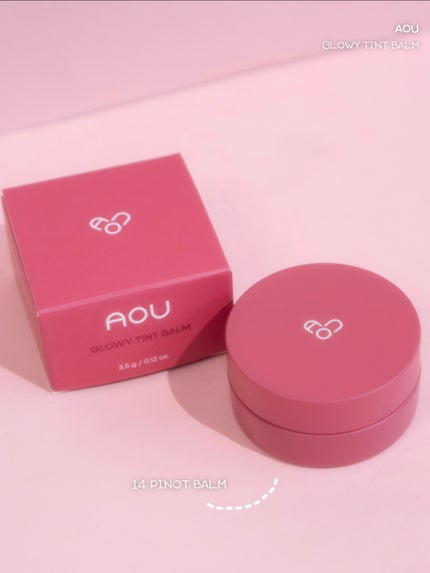 GLOWY TINT BALM/AOU/リップグロスを使ったクチコミ(2枚目)