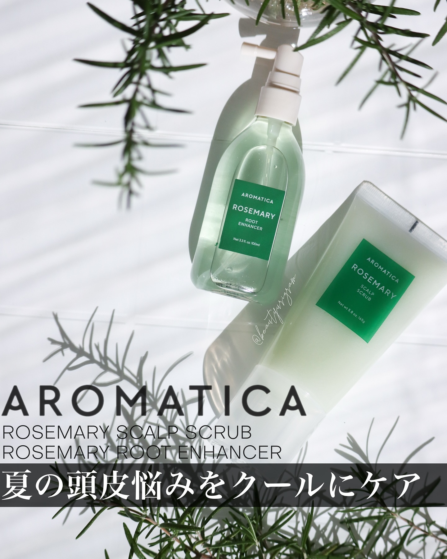 ローズマリー スカルプ スクラブ/AROMATICA/ヘッドスクラブを使ったクチコミ（1枚目）