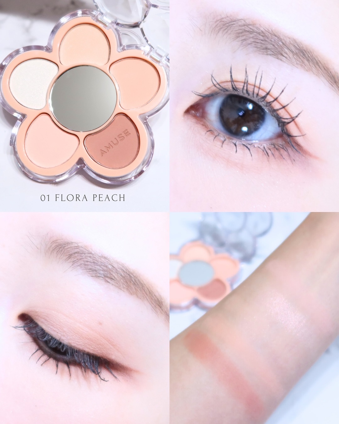 フローラアイパレット/AMUSE/アイシャドウを使ったクチコミ（3枚目）