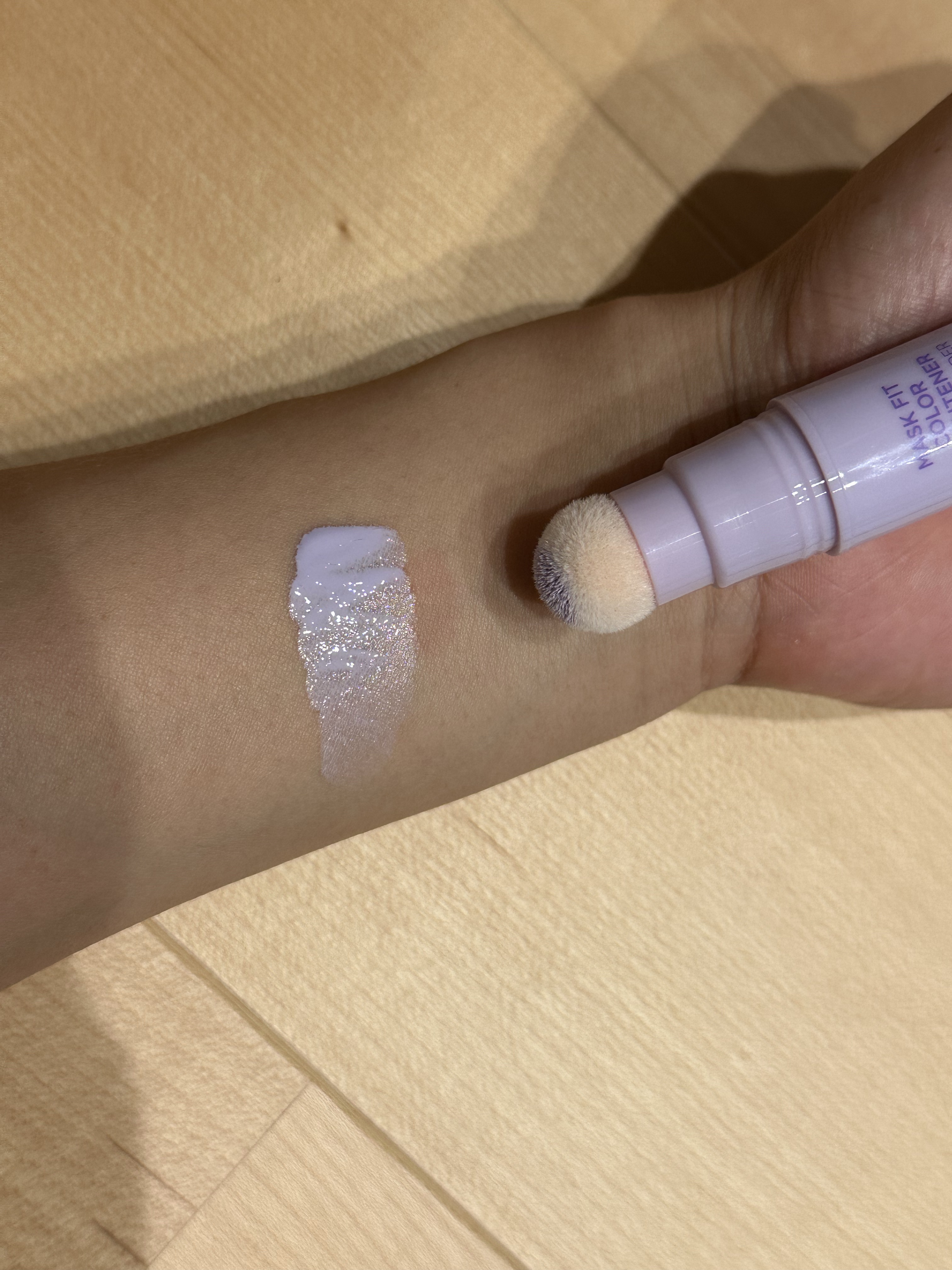 MASK FIT COLOR BRIGHTENER/TIRTIR(ティルティル)/スティックハイライトを使ったクチコミ（3枚目）