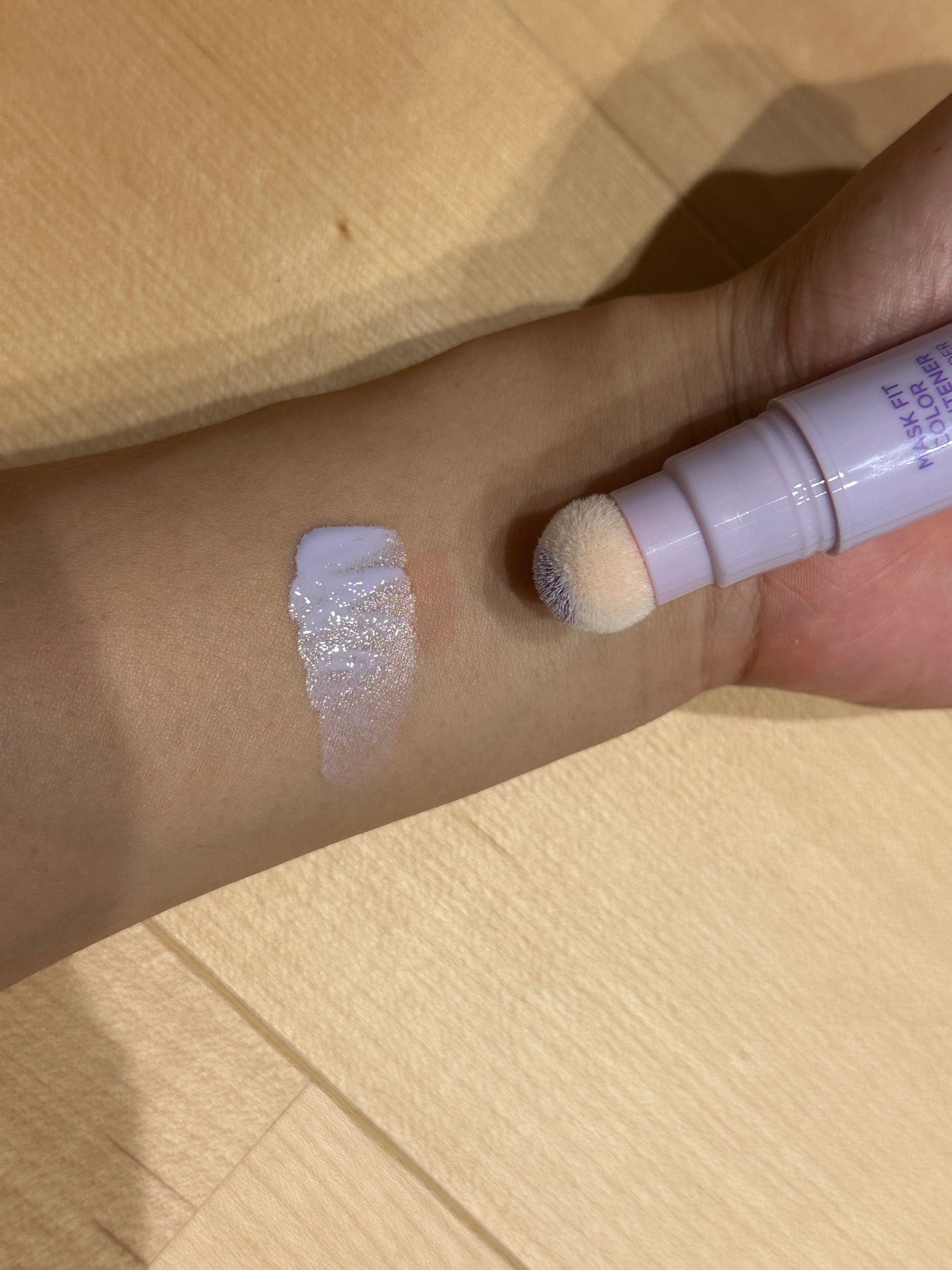 MASK FIT COLOR BRIGHTENER/TIRTIR(ティルティル)/スティックハイライトを使ったクチコミ(3枚目)