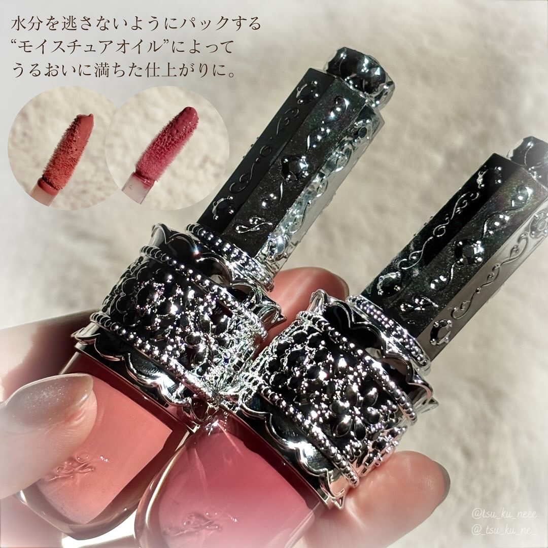 リップラッカー　ブルーミングガーランド/JILL STUART/口紅を使ったクチコミ（3枚目）