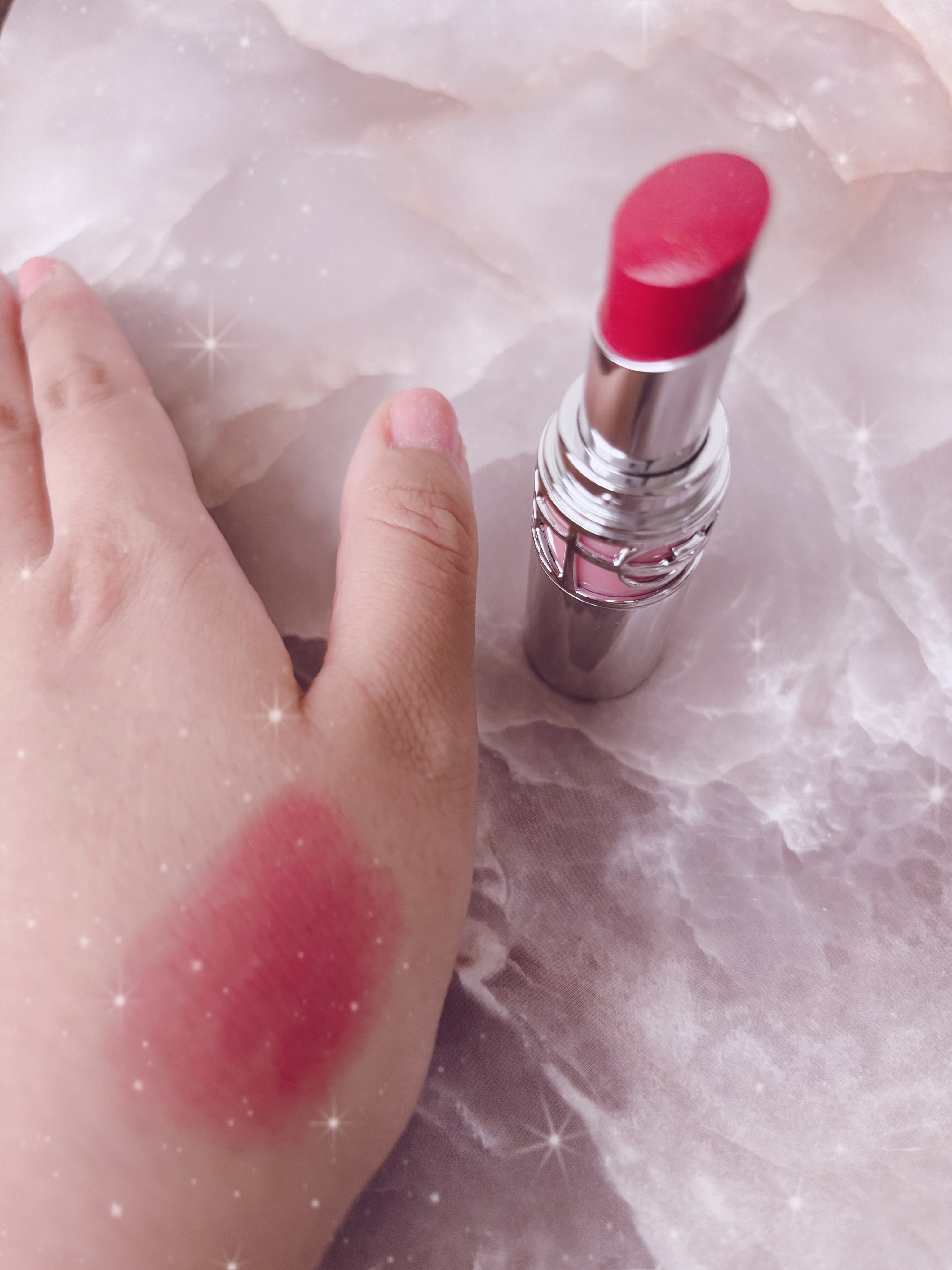 YSL ラブシャイン リップスティック 209  PINK DESIRE	ピンク デザイアー/YVES SAINT LAURENT BEAUTE/口紅を使ったクチコミ（2枚目）