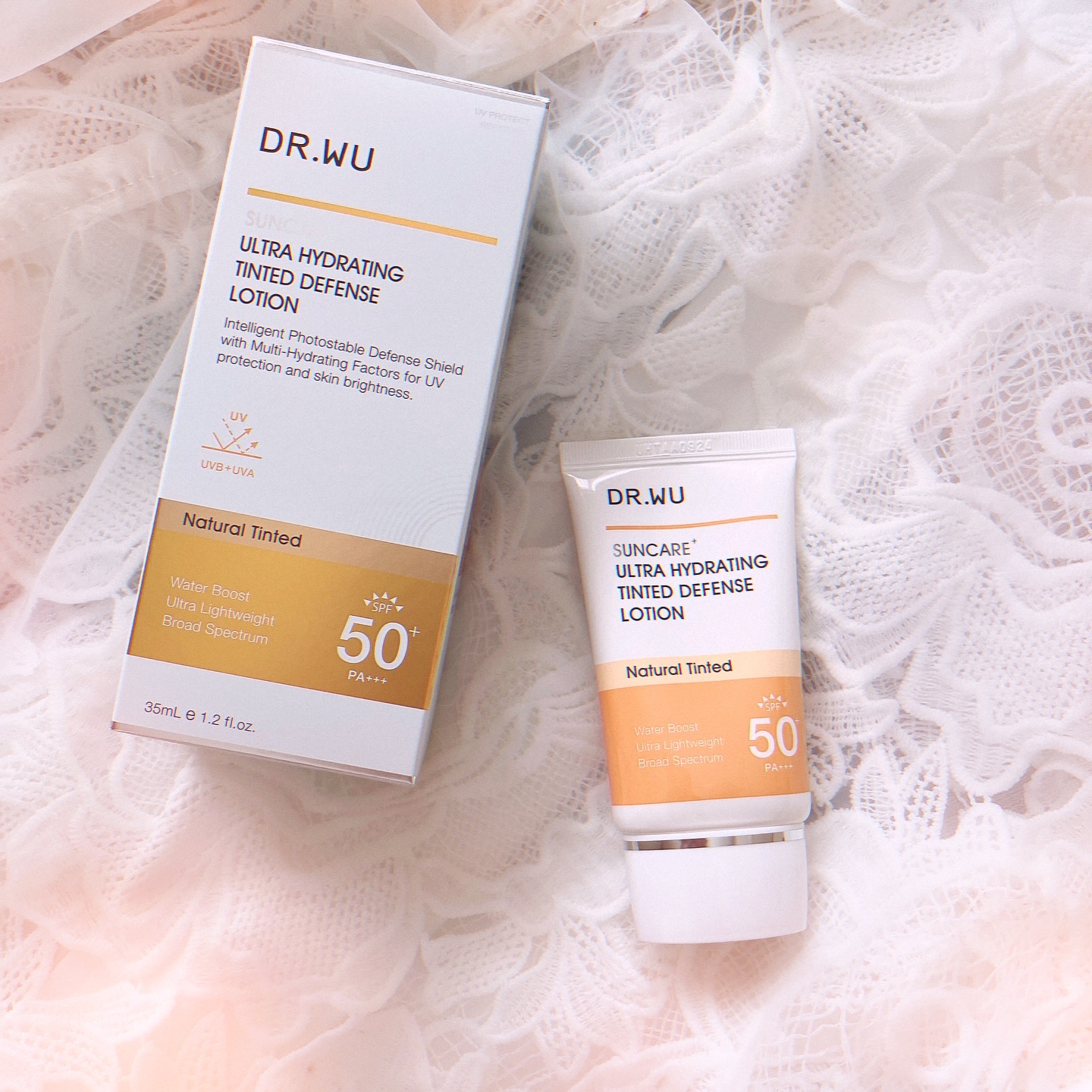 サンスクリーン+モイスト（色付き）＜日焼け止め＞/DR.WU/日焼け止めローションを使ったクチコミ（1枚目）