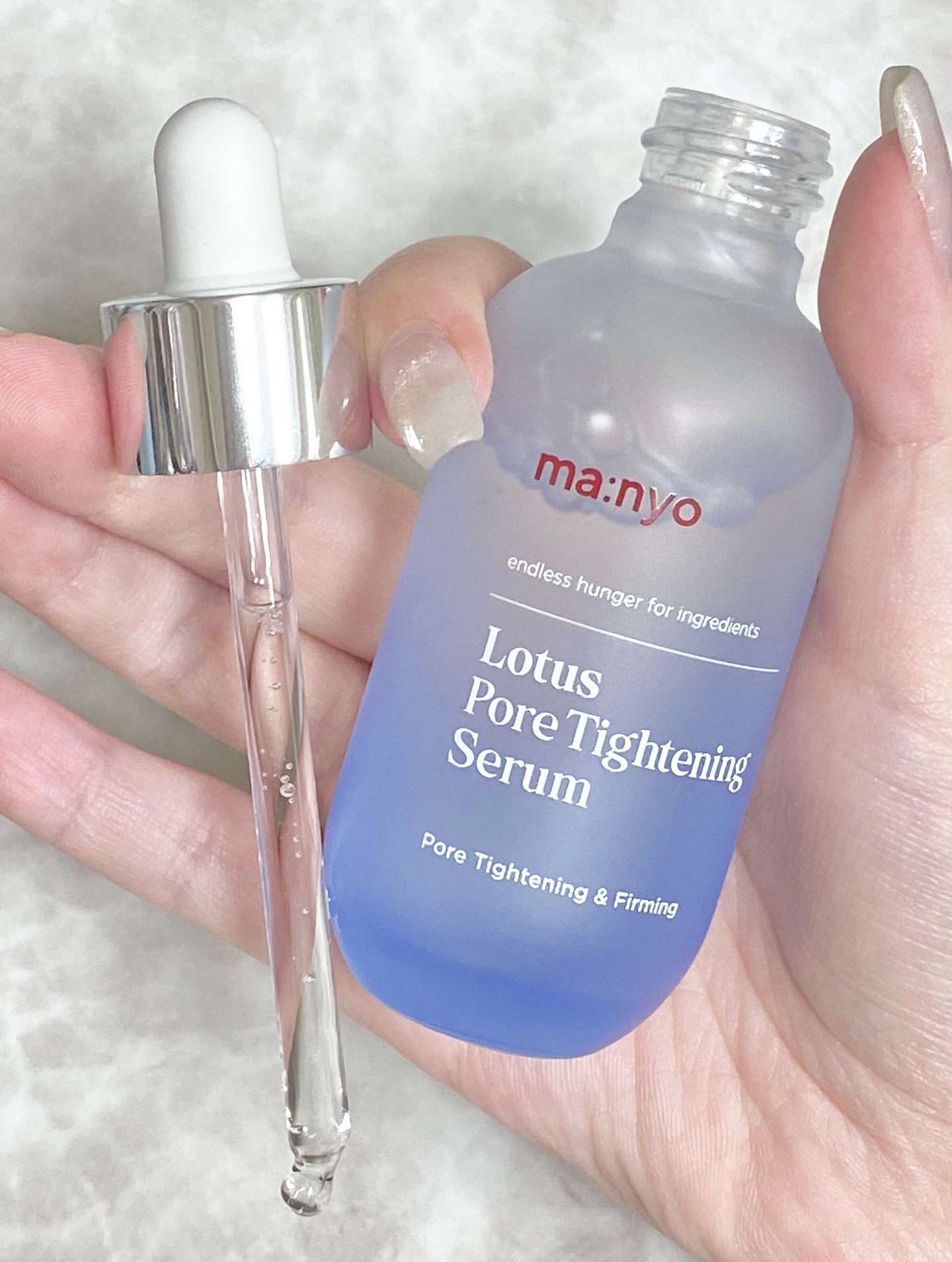 ロータスポアタイトニングセラム/manyo/美容液を使ったクチコミ（3枚目）