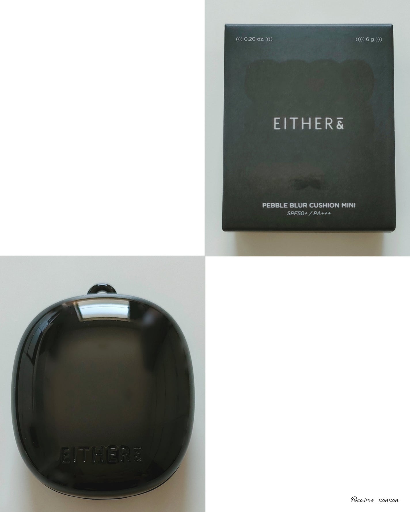 Pebble Blur Cushion (mini)/EITHER&/クッションファンデーションを使ったクチコミ(3枚目)