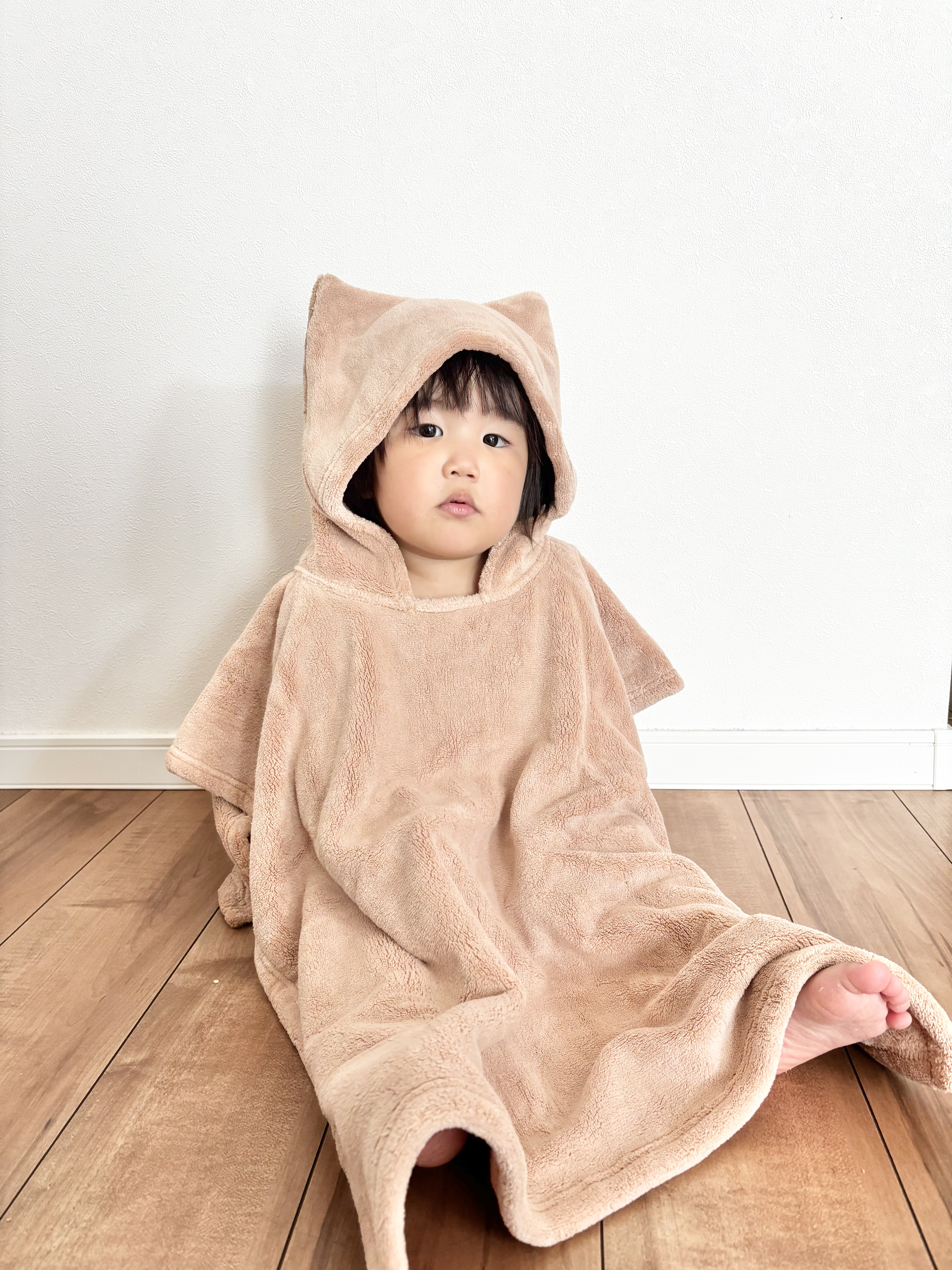 ベビーポンチョタオル/MIGNON/バスグッズを使ったクチコミ（2枚目）