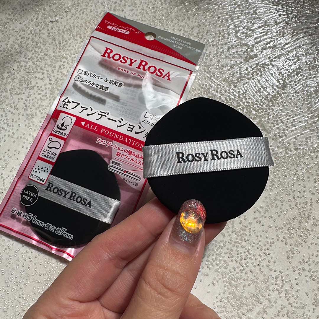 マルチファンデパフ2P 〈スリム〉/ロージーローザ/パフ・スポンジを使ったクチコミ（3枚目）