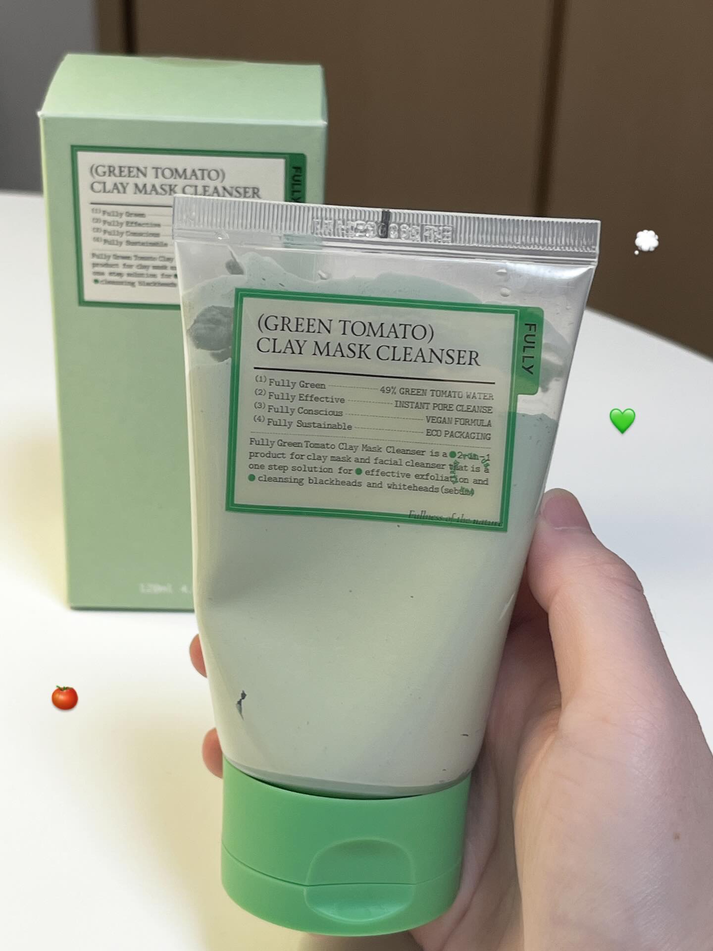 グリーントマトクレイマスククレンザー/FULLY/洗い流すパック・マスクを使ったクチコミ（1枚目）