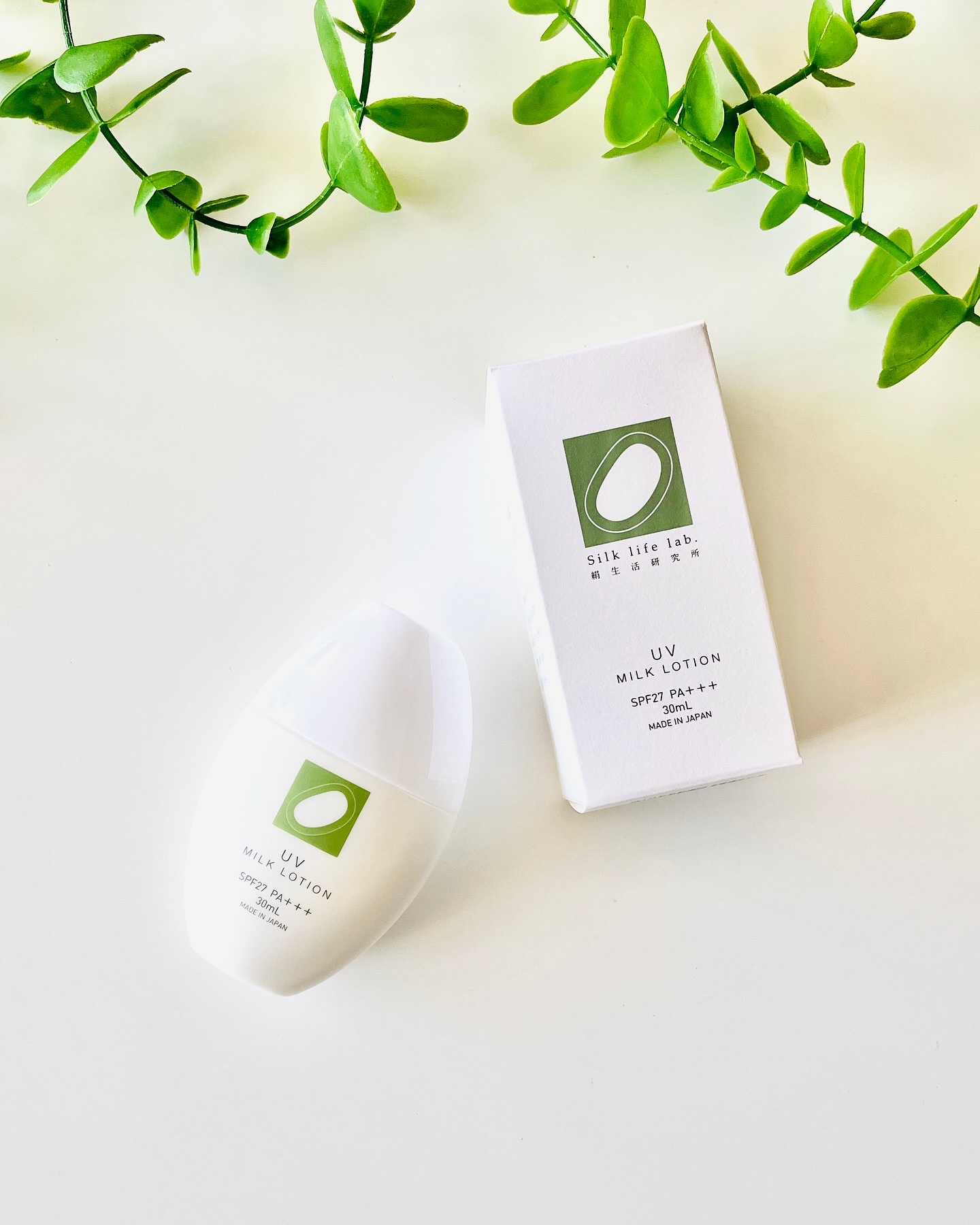 UVミルクローション/絹生活研究所/日焼け止めローションを使ったクチコミ（1枚目）