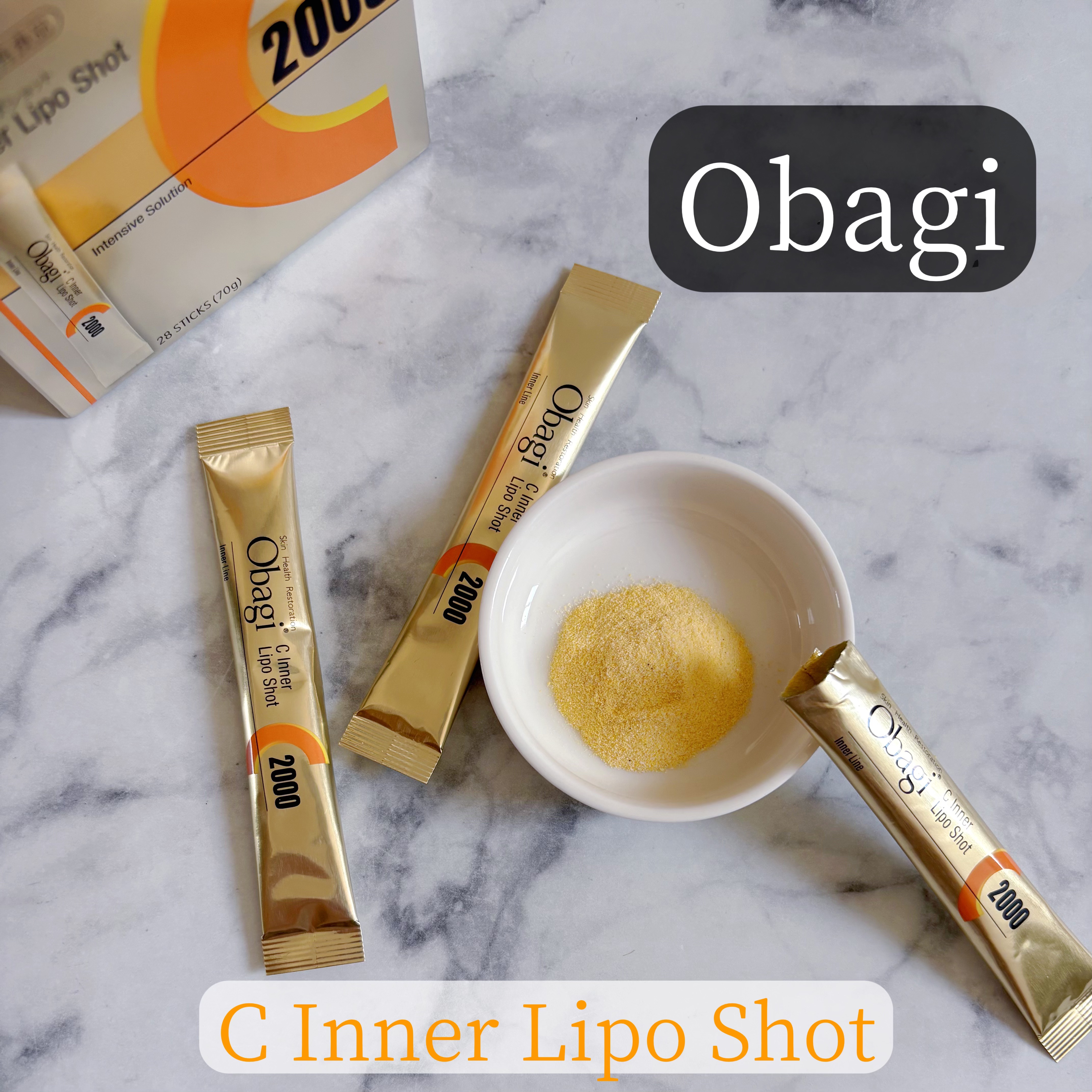 オバジさまからいただきました
#gifted

オバジC インナーリポショット

私的にはビタミンCといえばオバジ🍋
そんなオバジのインナーケア！

3種類のビタミンCが独自ブレンド
(ビタミンCを1日2本で2000mg摂取できる)
4種