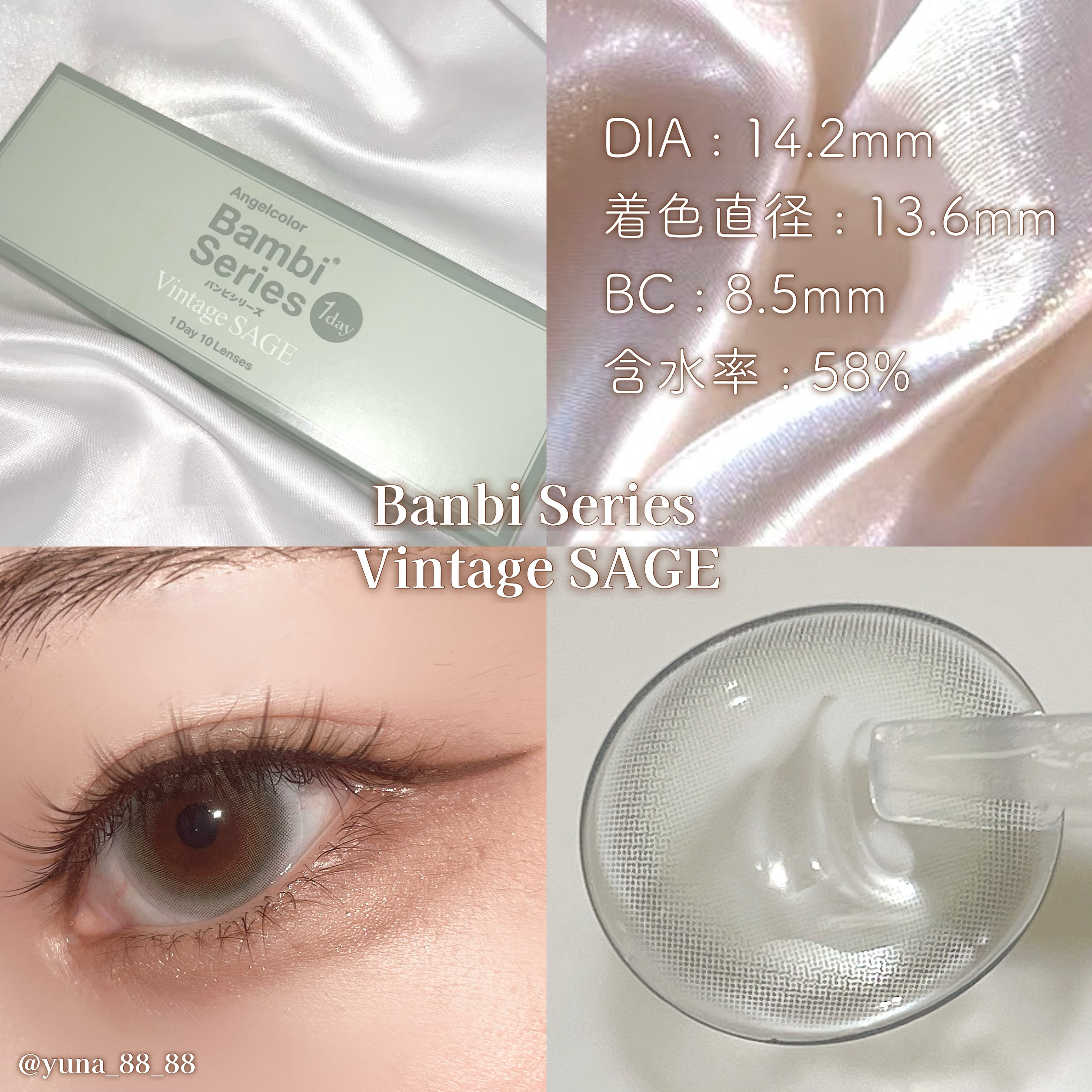 Angelcolor Bambi Series Vintage 1day ヴィンテージクラシック/AngelColor/ワンデー（１DAY）カラコンを使ったクチコミ（3枚目）