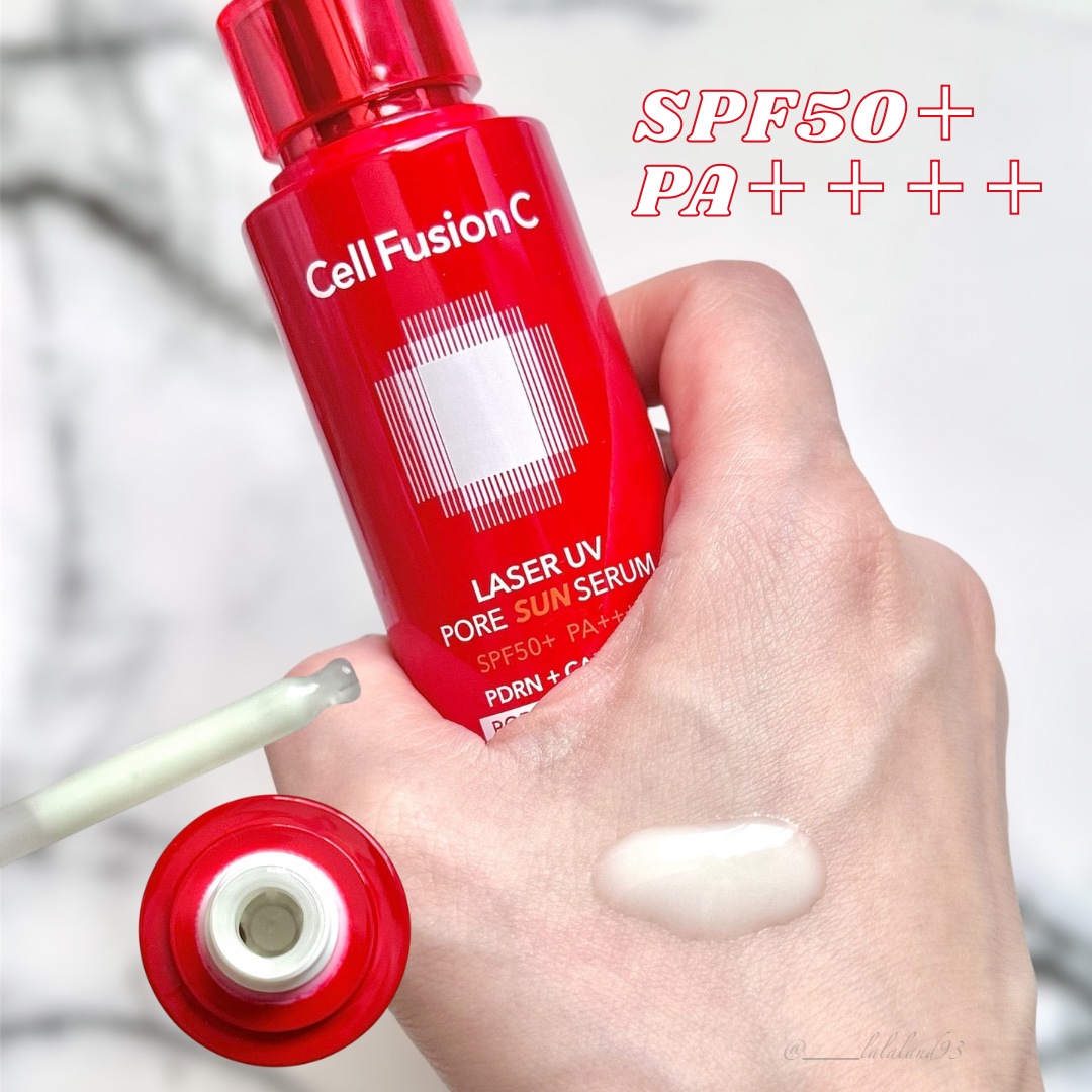 Cell Fusion C レーザーUVポアサンセラム/Cell Fusion C(セルフュージョンシー)/日焼け止めローションを使ったクチコミ（2枚目）