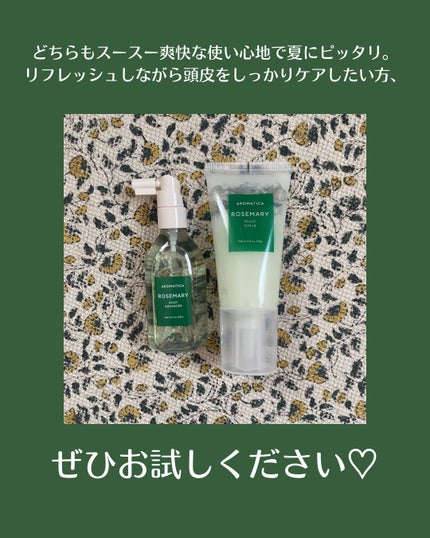 ローズマリー スカルプ スクラブ/AROMATICA/ヘッドスクラブを使ったクチコミ(5枚目)