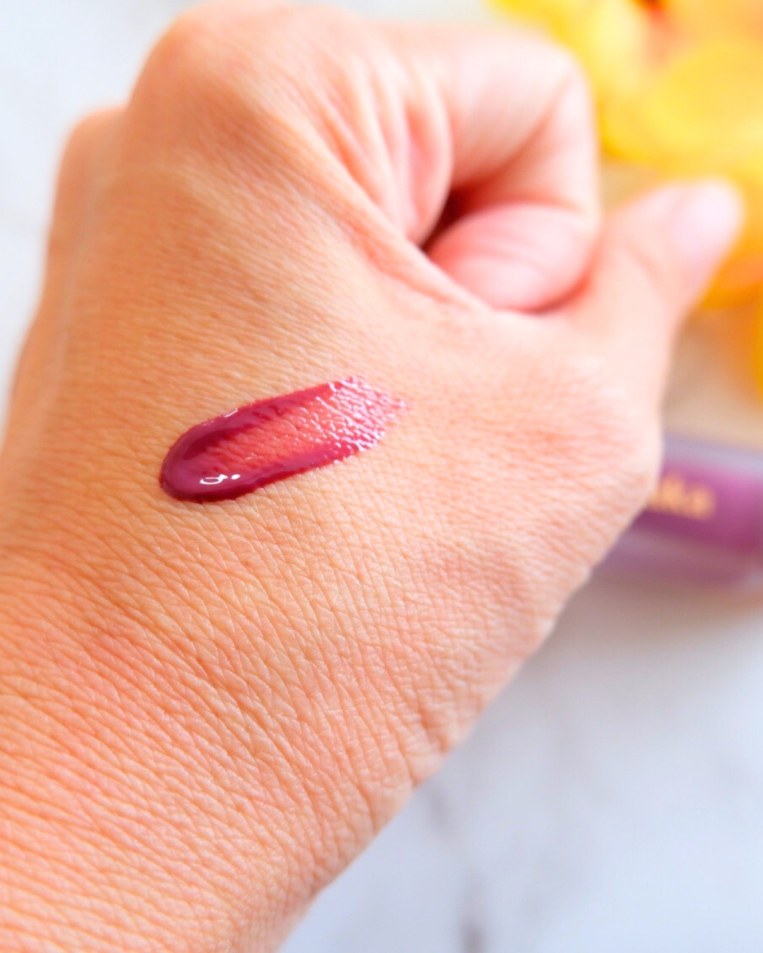 フルーティーグラムティント 113 プレジャー/Laka/リップティントを使ったクチコミ（2枚目）