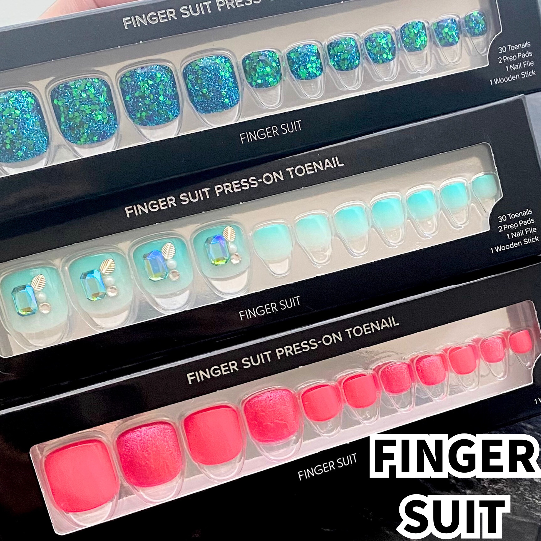 フットネイルチップ/FINGER SUIT/ネイルチップ・パーツを使ったクチコミ（1枚目）