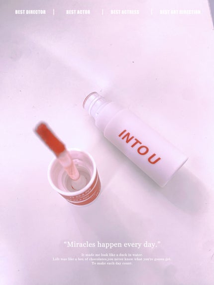 スーパーマットリップ&チークマッド/INTO U/口紅を使ったクチコミ(1枚目)