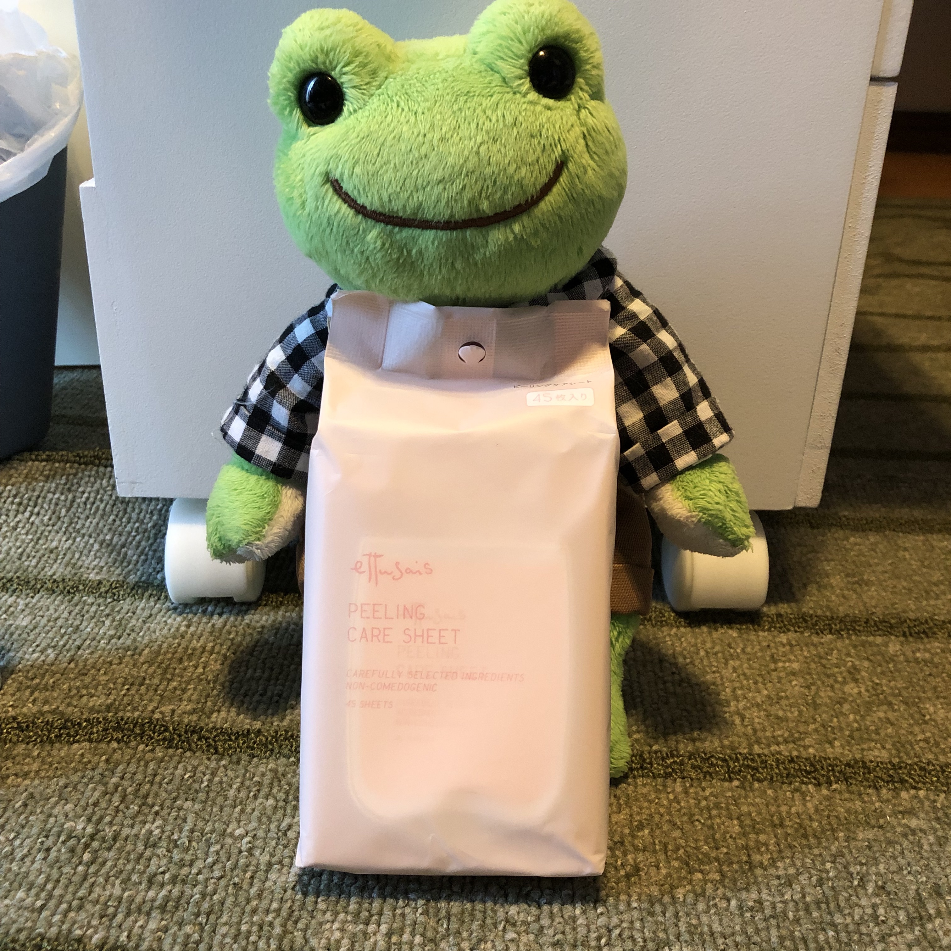 ふきとりピーリングシートN/ettusais/ピーリングを使ったクチコミ（2枚目）