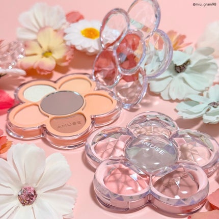 フローラアイパレット/AMUSE/アイシャドウを使ったクチコミ(7枚目)